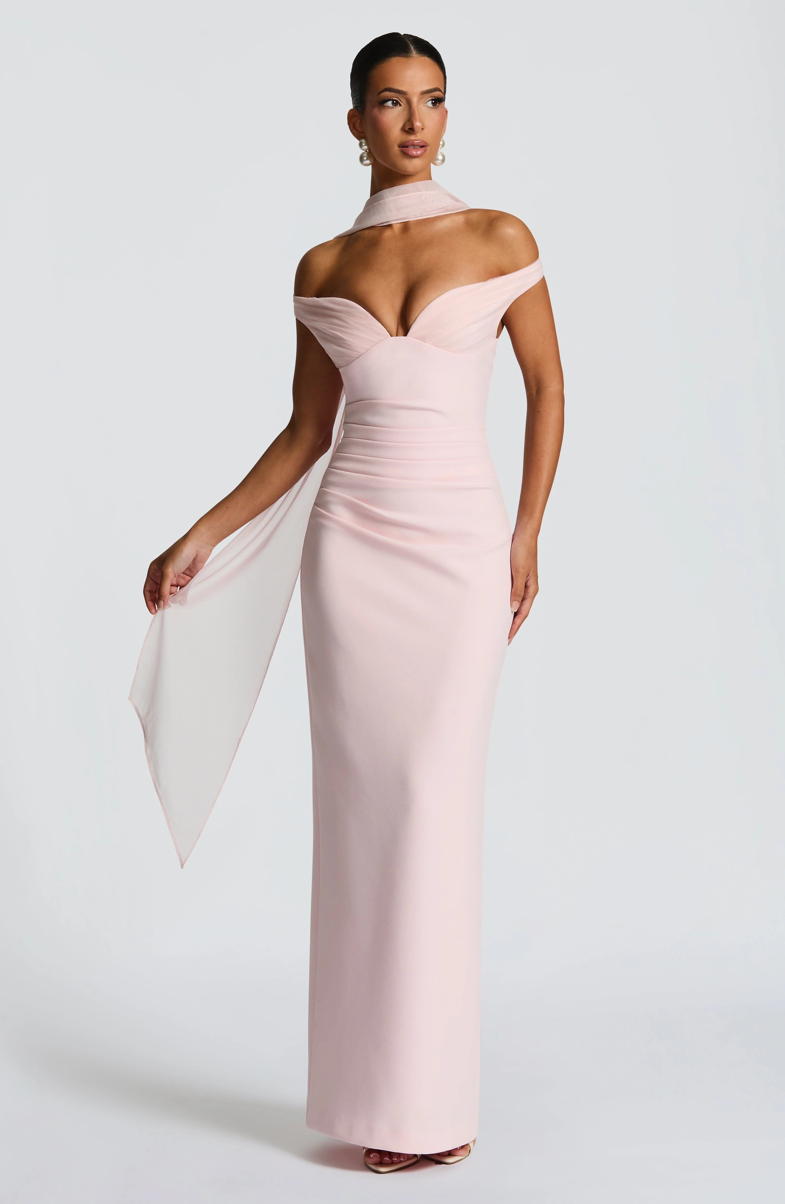 Abigail Maxi Dress - Blush - Image 9