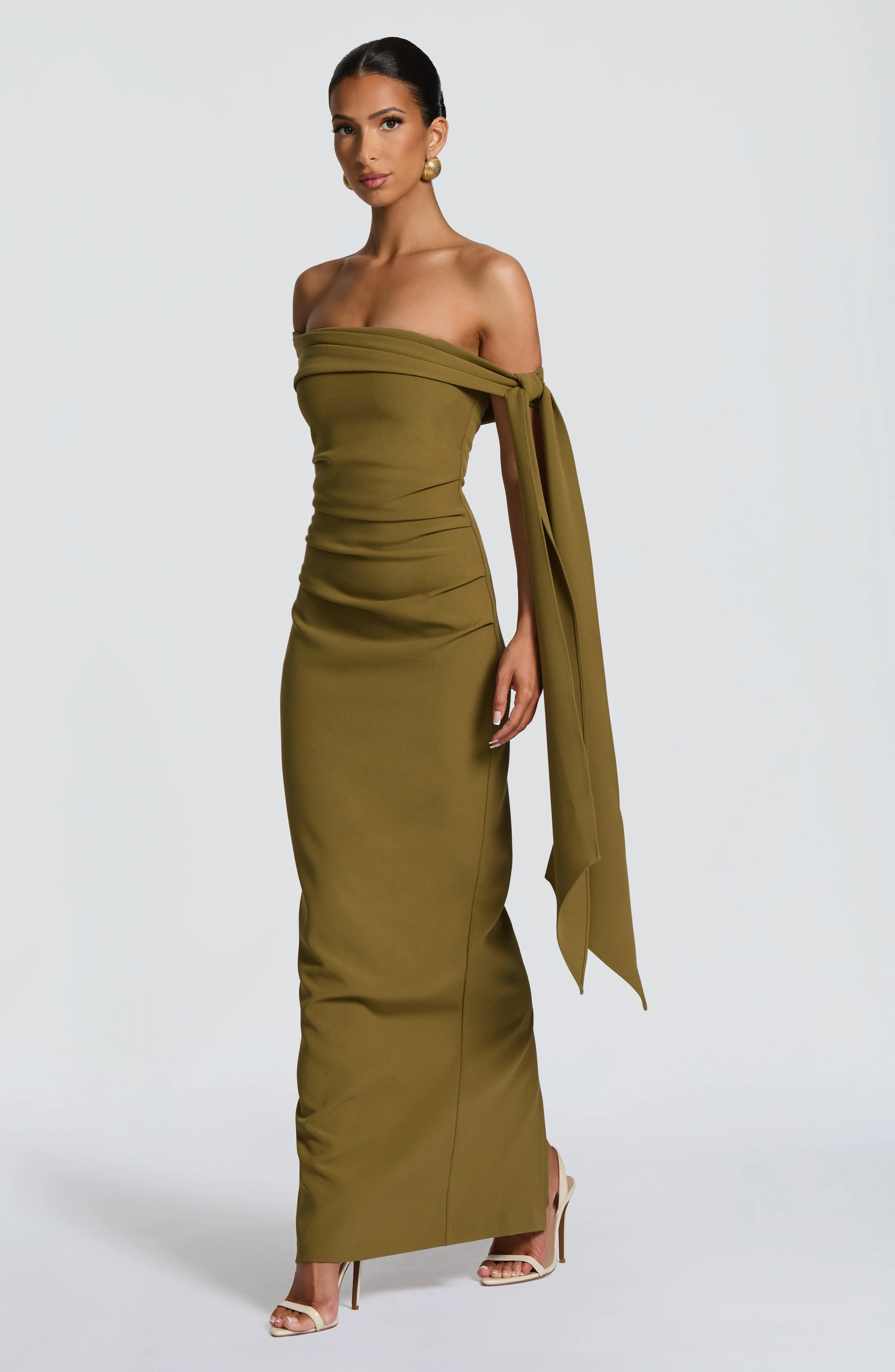 Addie Maxi Dress - Deep Olive - Image 4