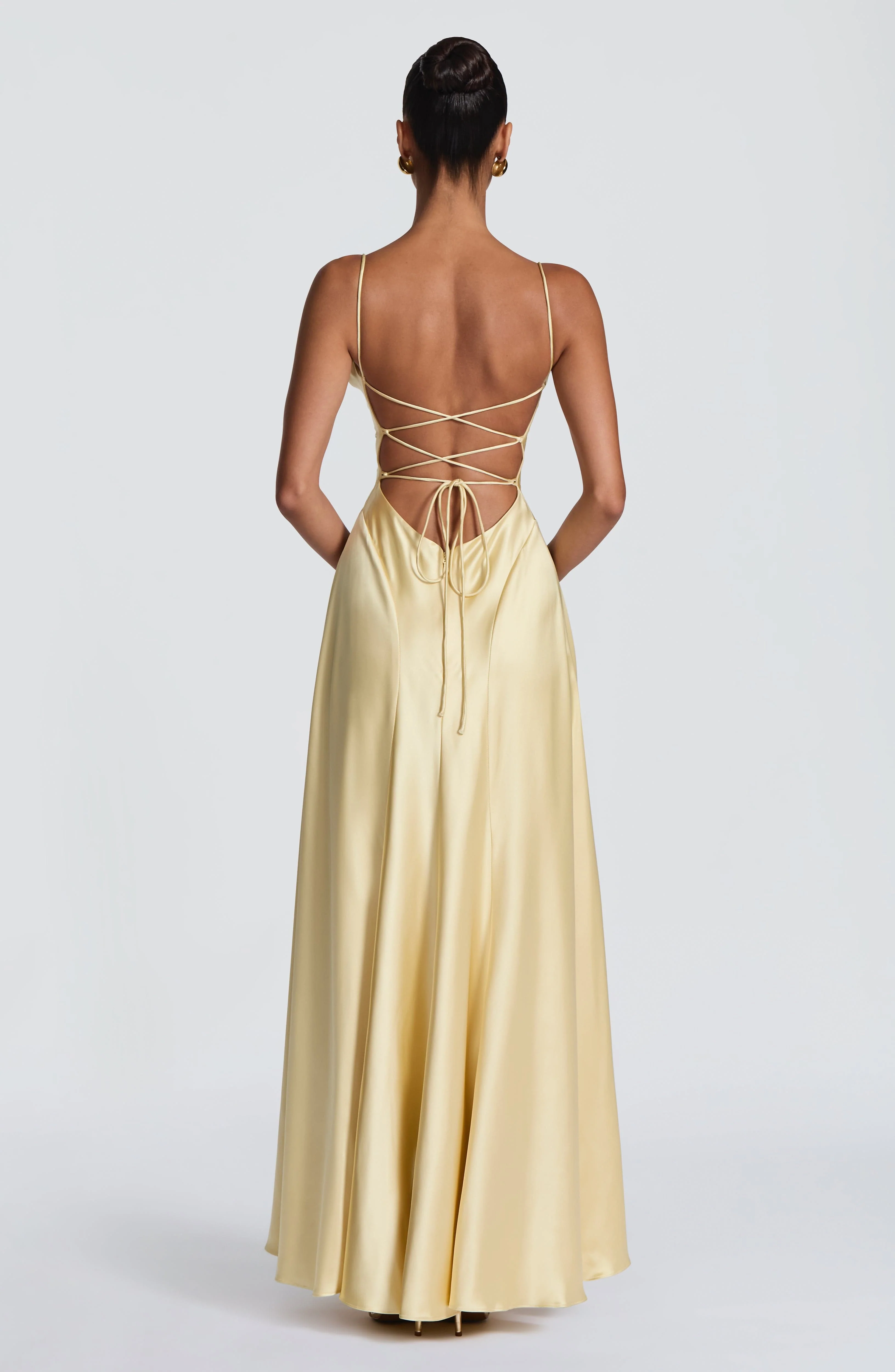 Adelina Maxi Dress - Lemon - Image 2