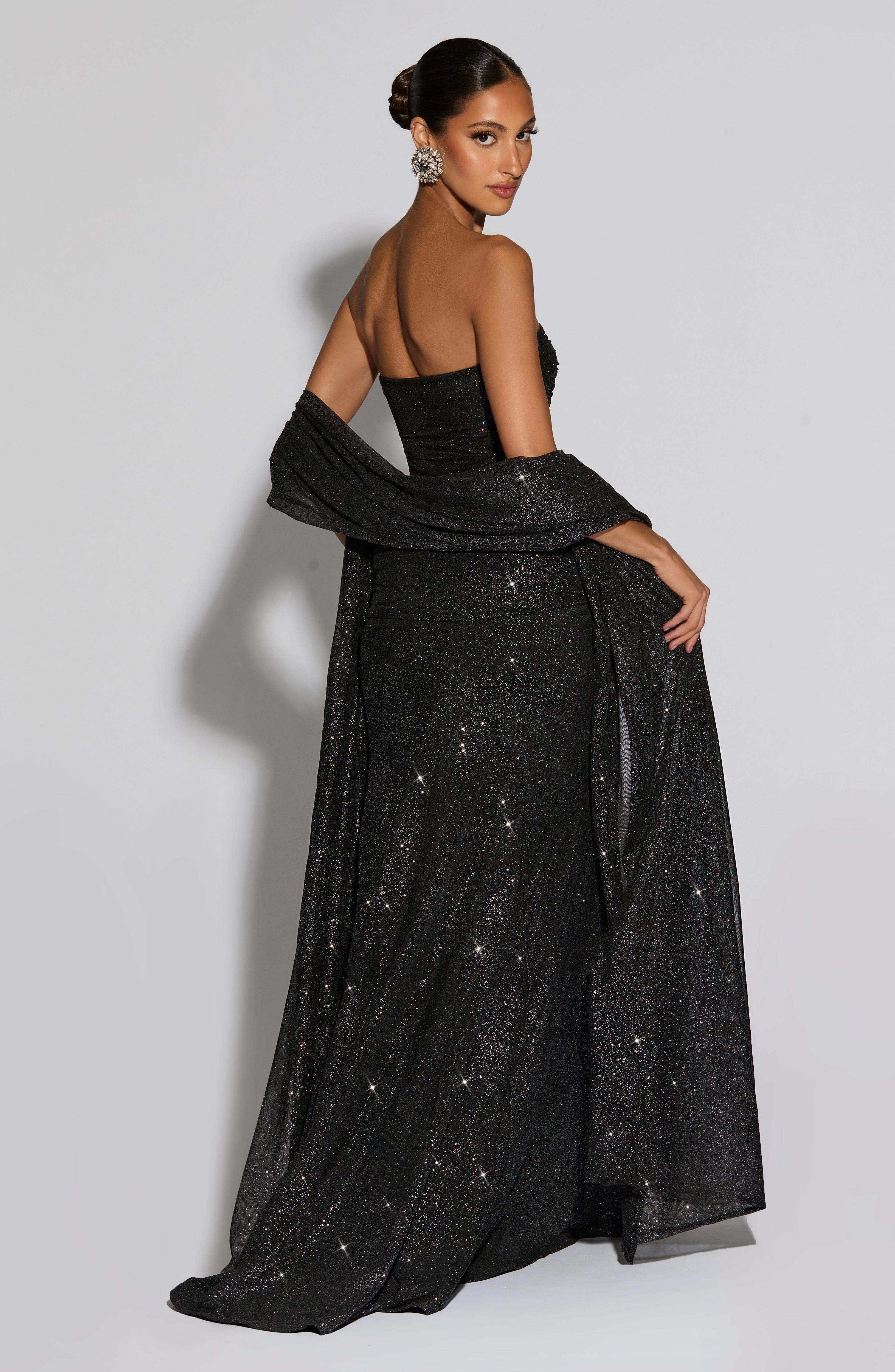 Agnes Shawl - Black Sparkle - Image 3