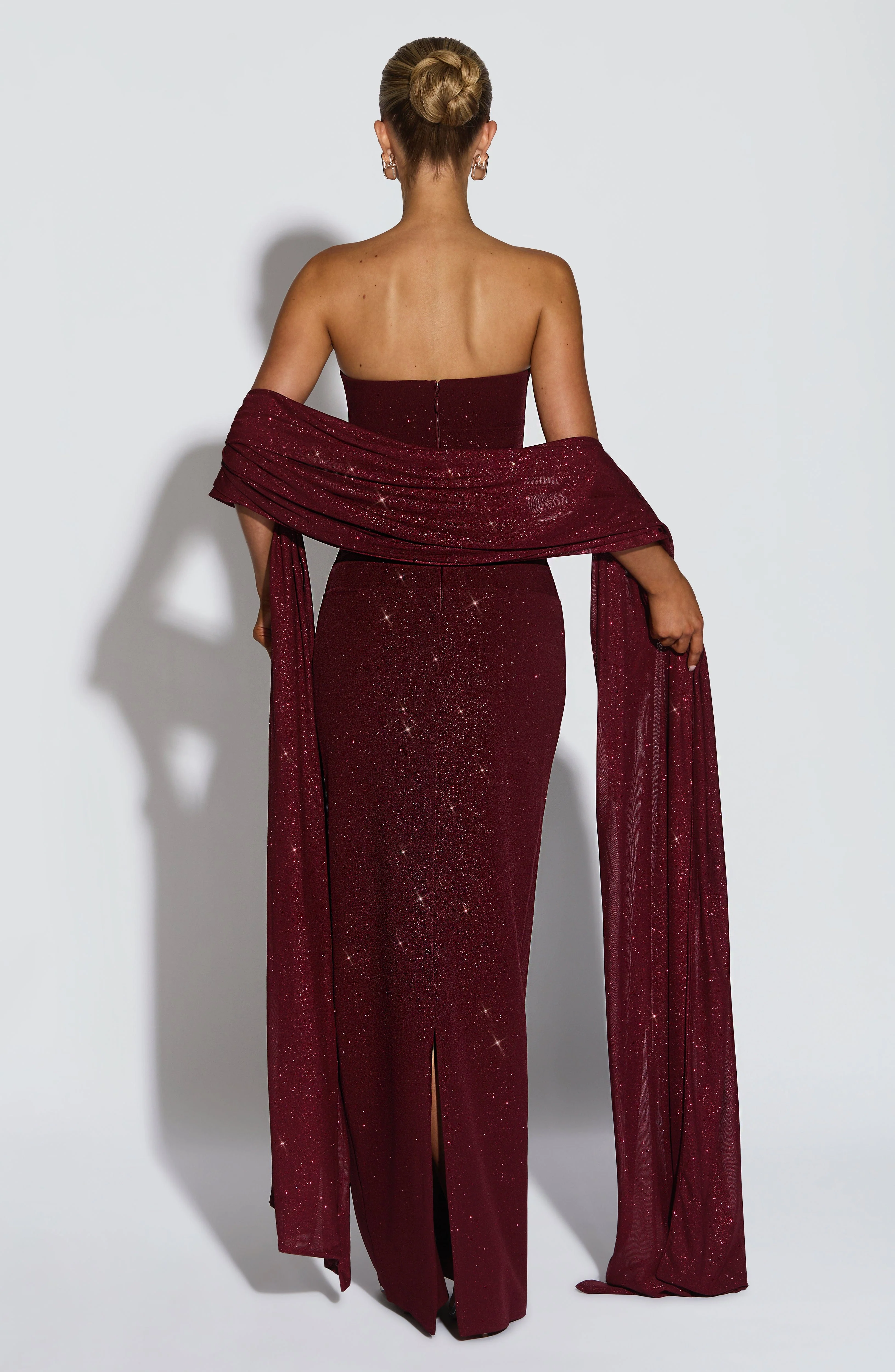 Agnes Shawl - Wine Sparkle - Image 2