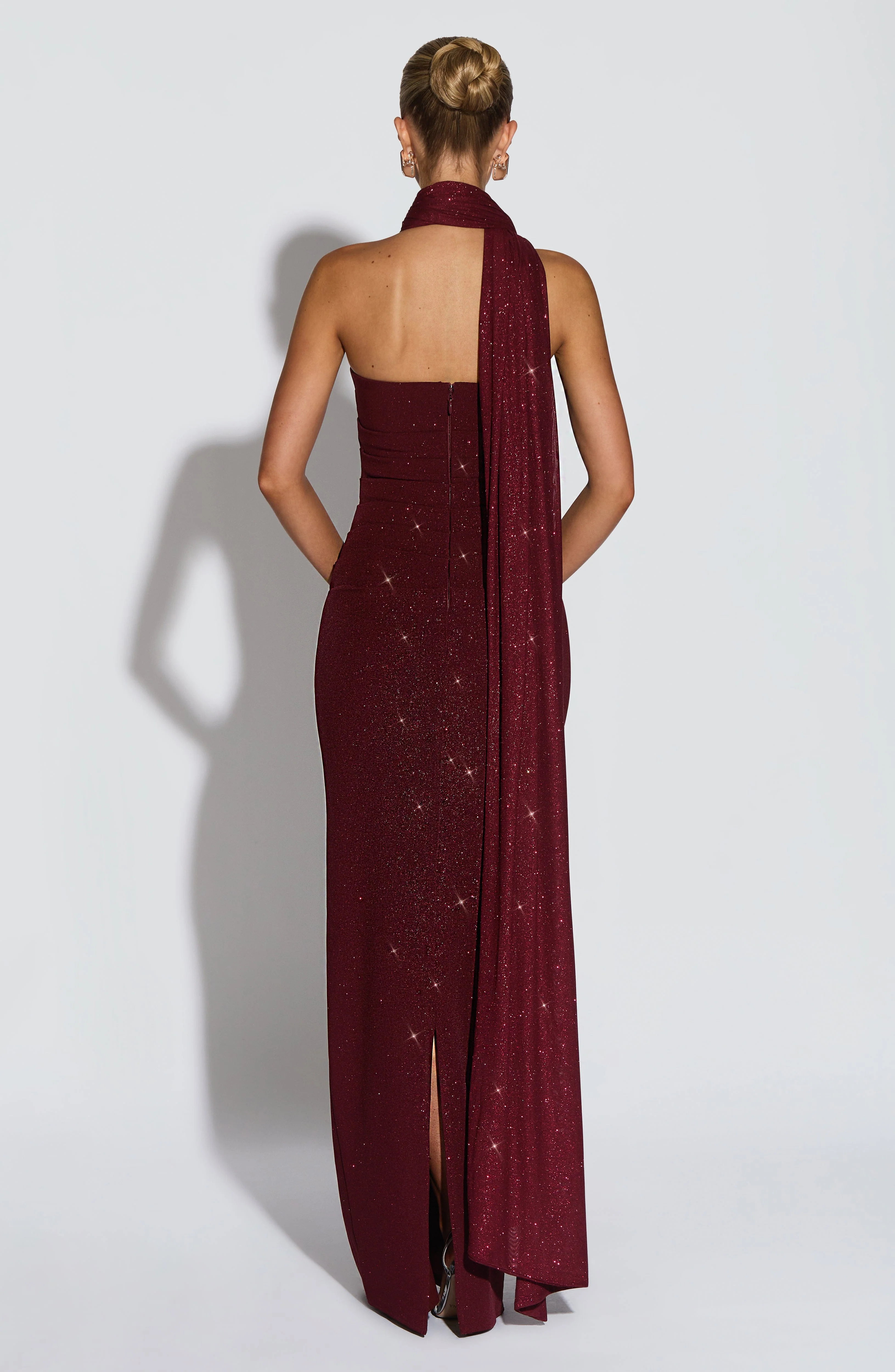 Agnes Shawl - Wine Sparkle - Image 6