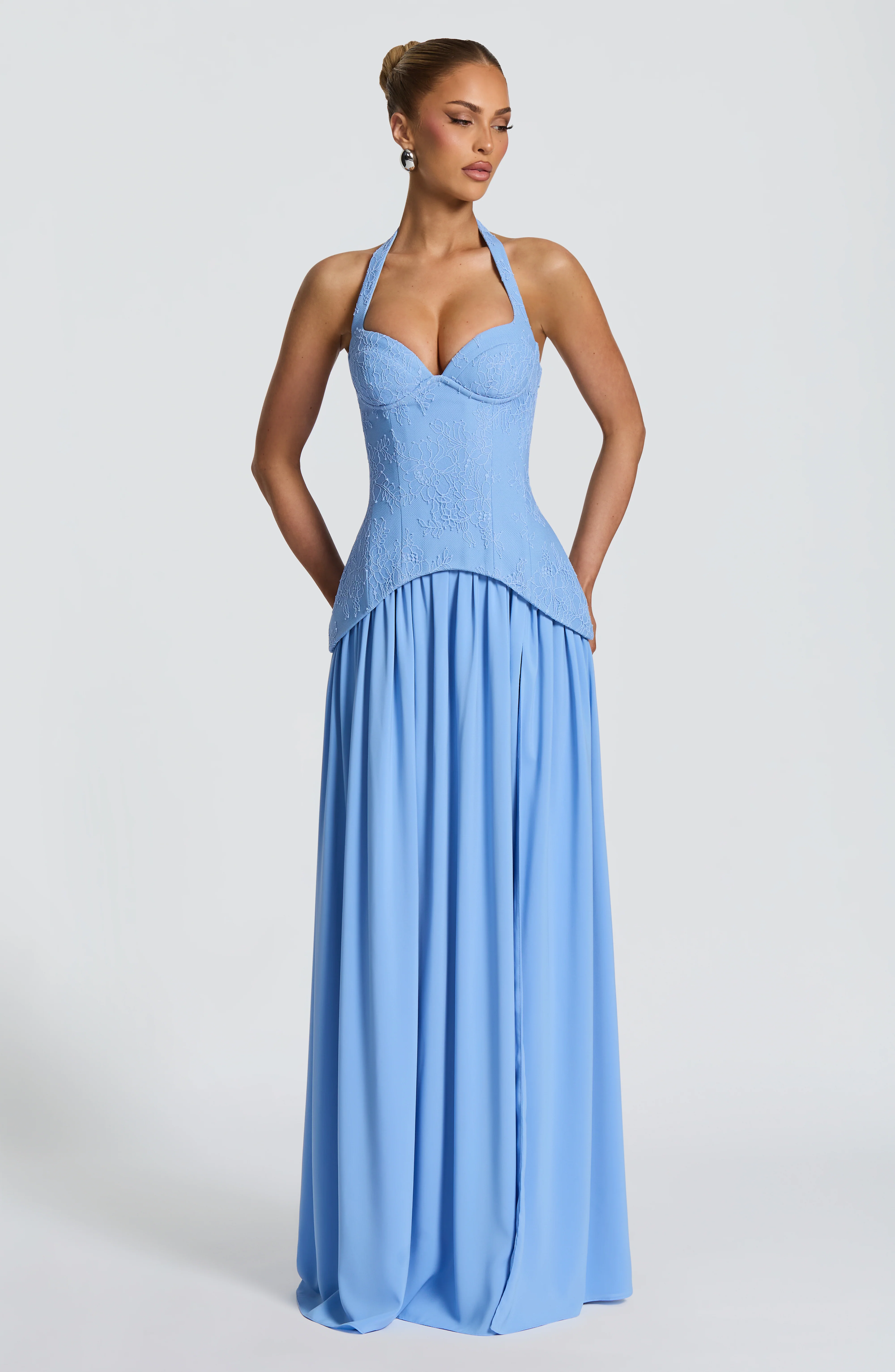 Almira Maxi Dress - Powder Blue - Image 4
