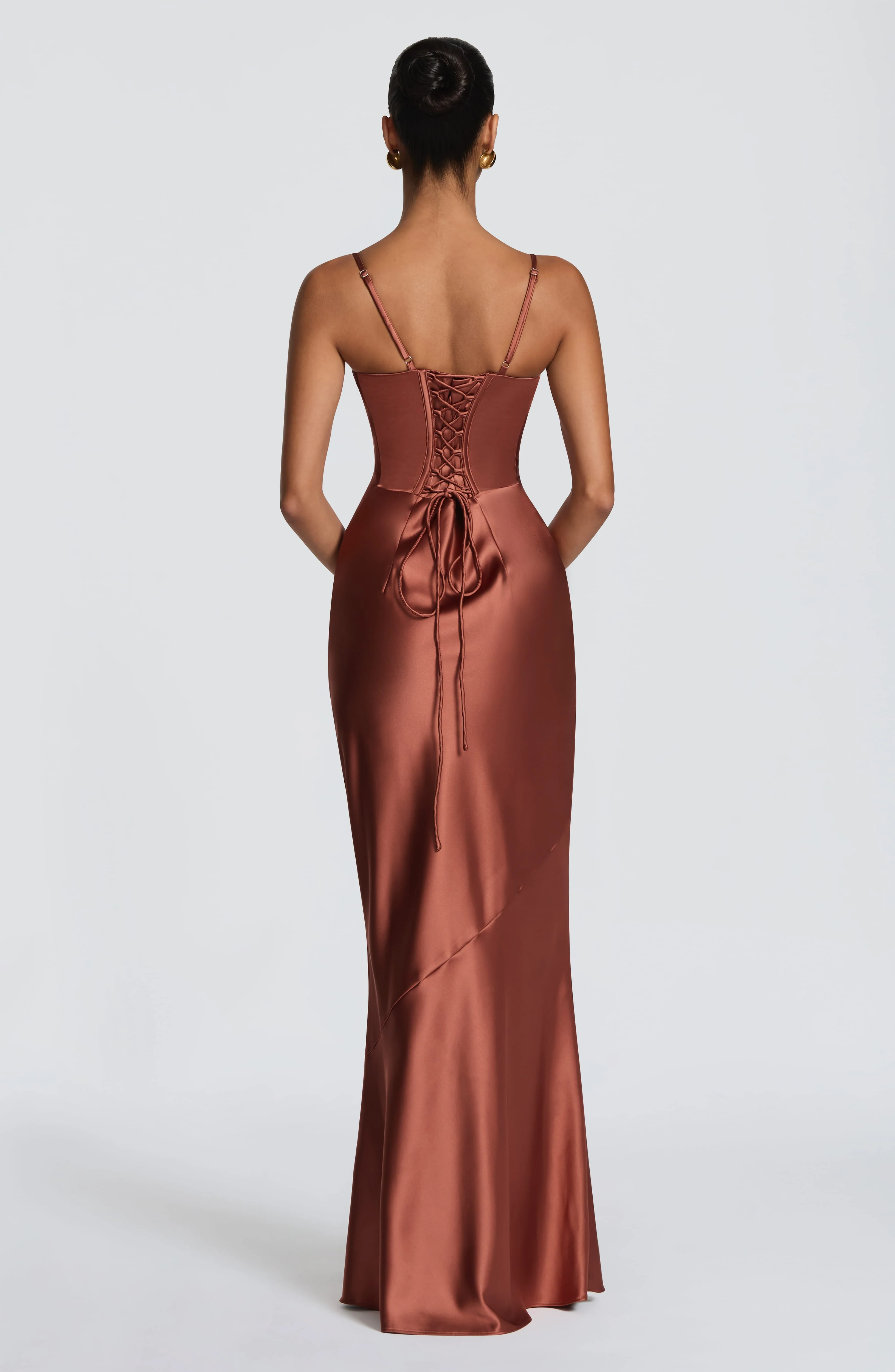 Amorette Maxi Dress - Rust - Image 2
