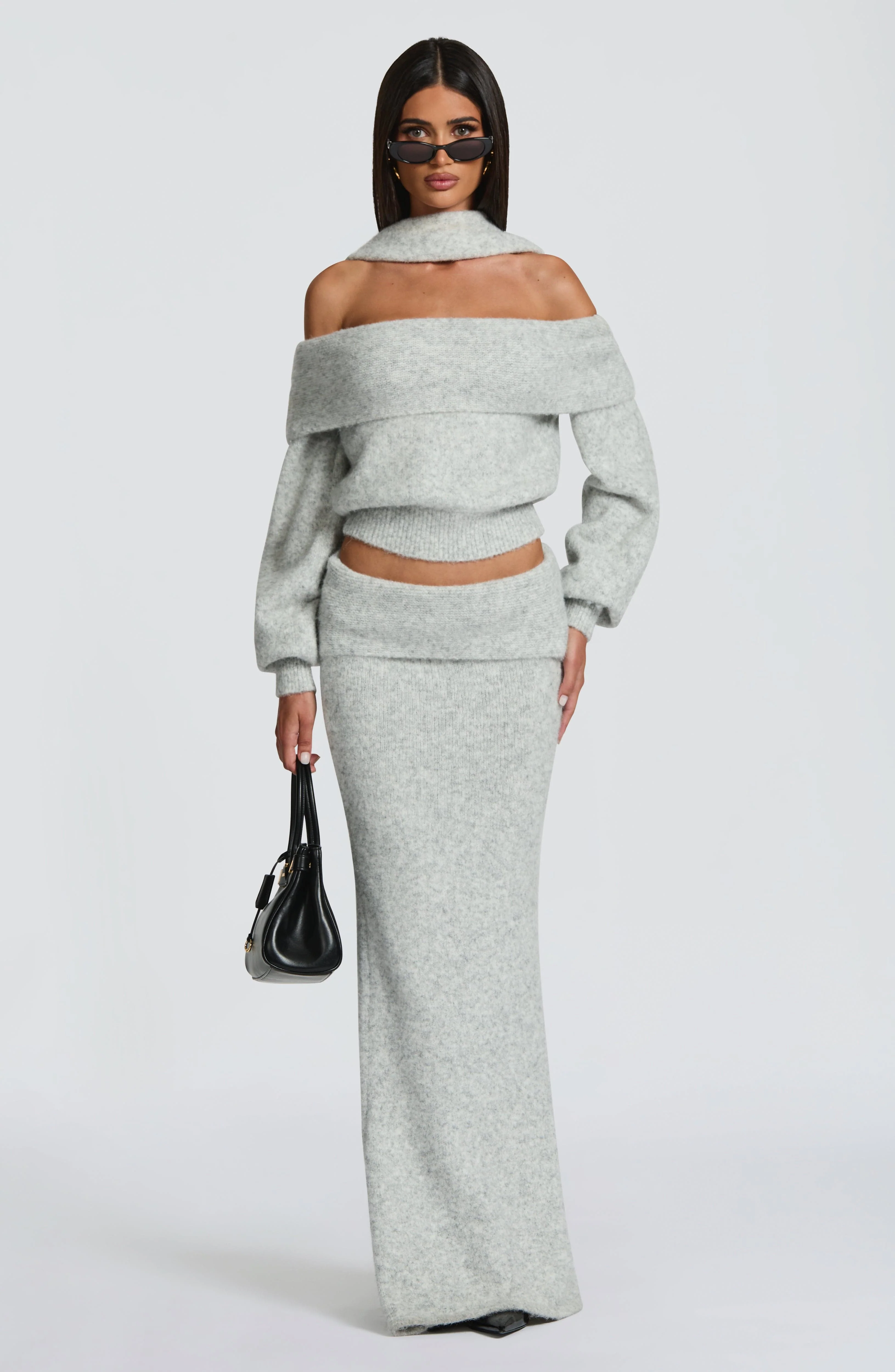 Andie Top - Light Grey Marl - Image 5