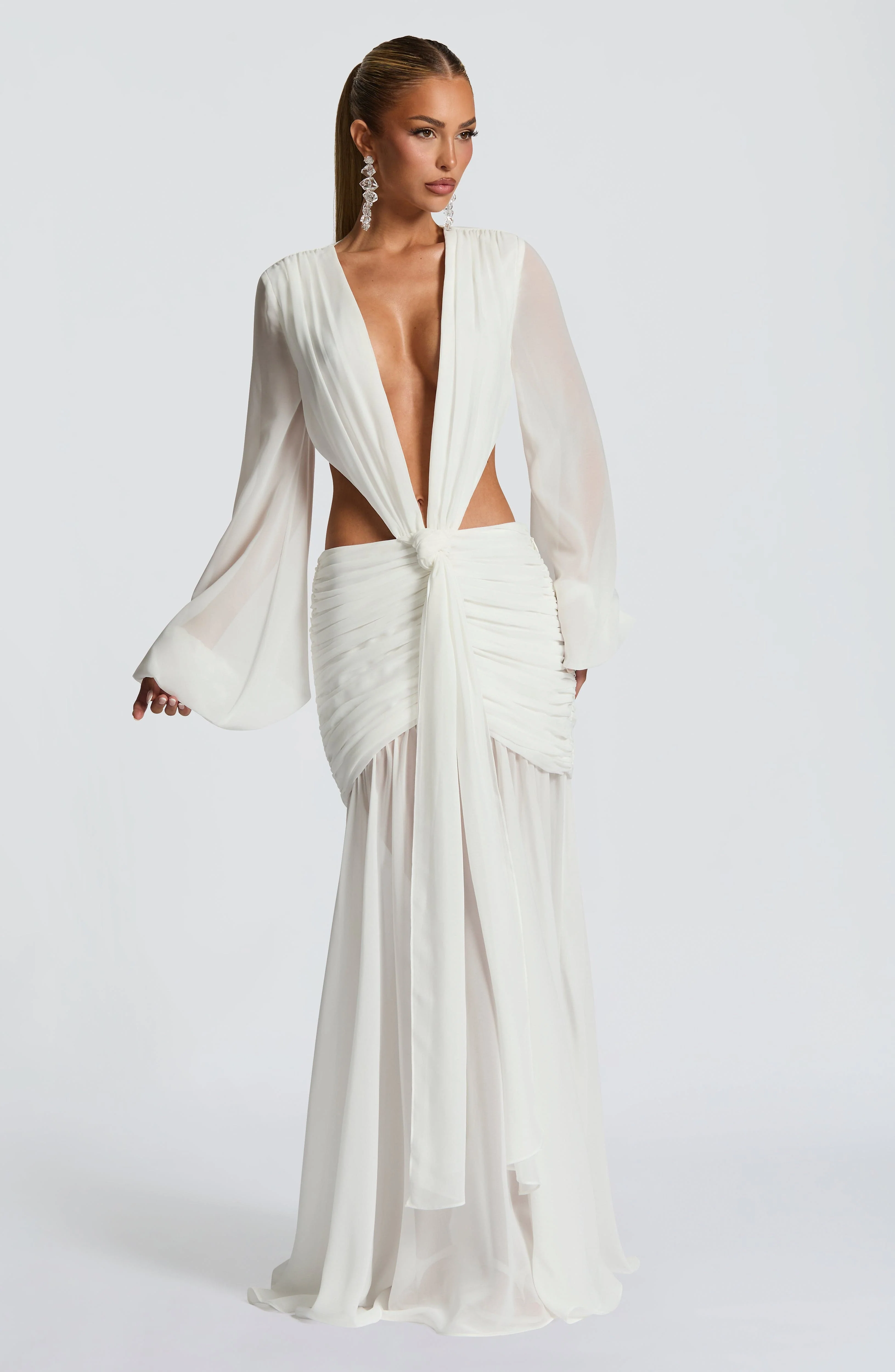 Andrina Maxi Dress - Ivory - Image 7