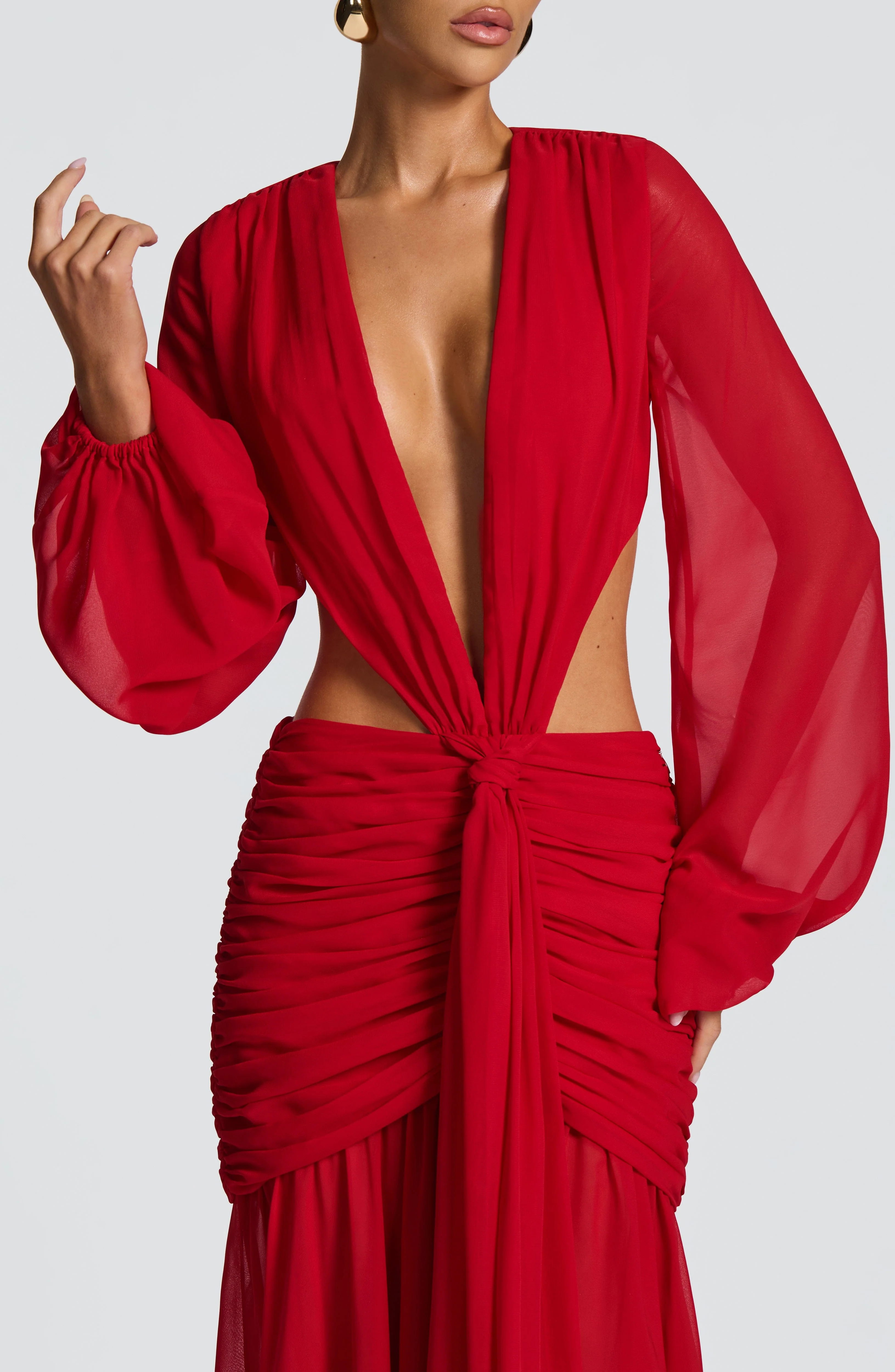 Andrina Maxi Dress - Red - Image 5