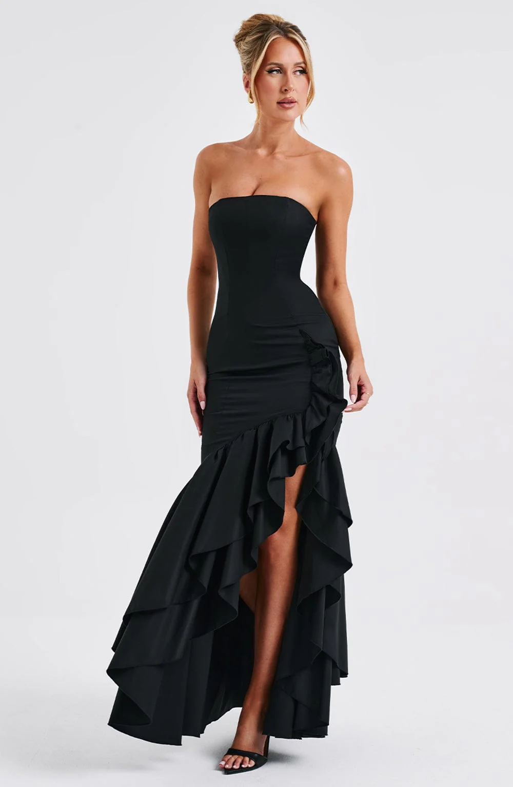 Angelina Maxi Dress - Black - Image 4