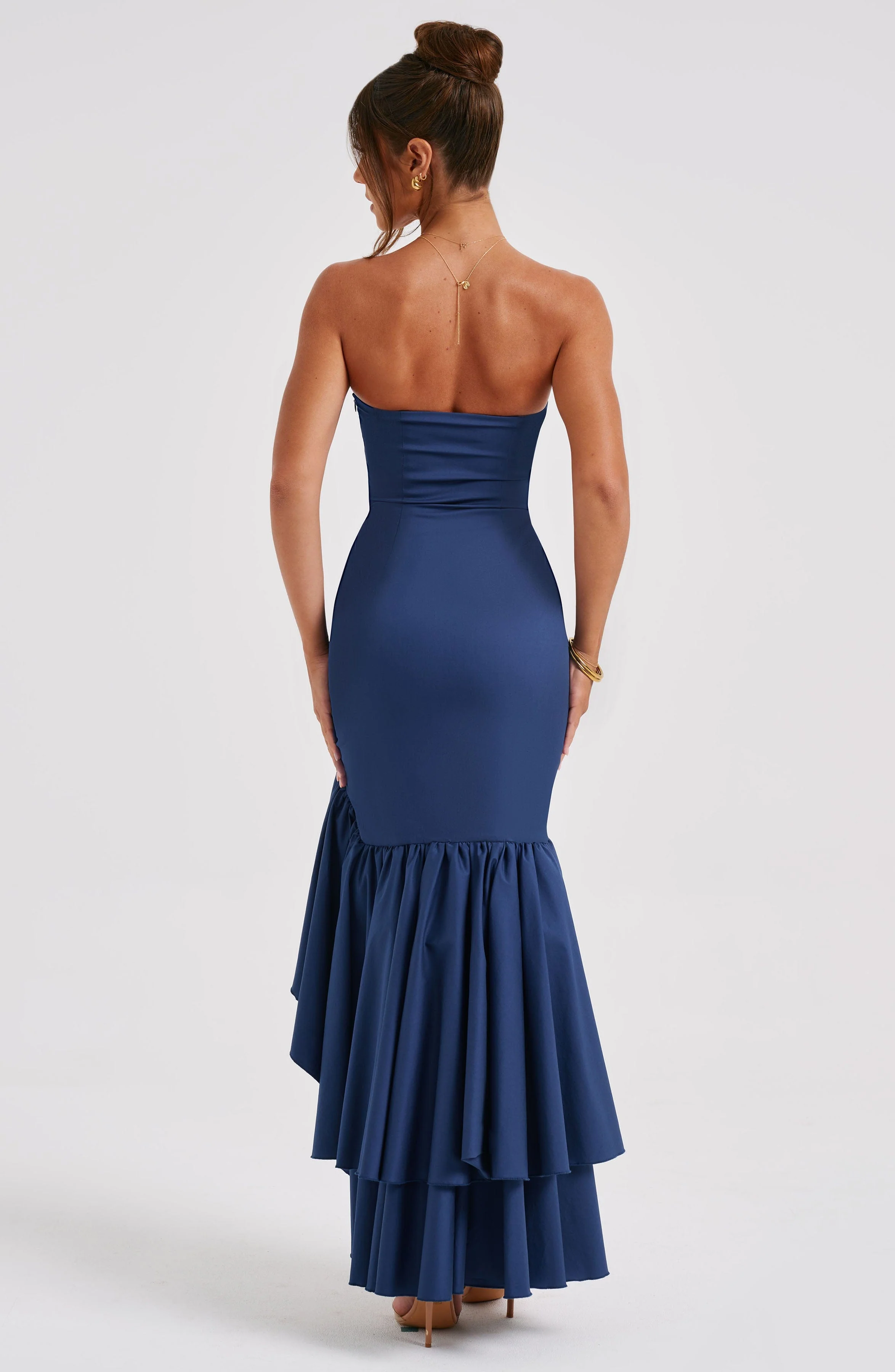 Angelina Maxi Dress - Navy - Image 4