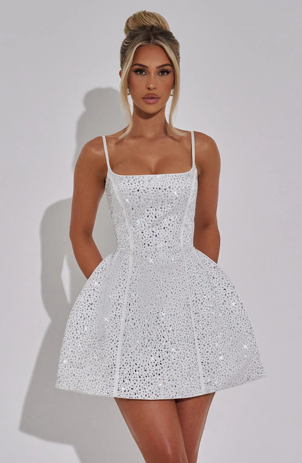 Angelique Mini Dress - Ivory - Image 3