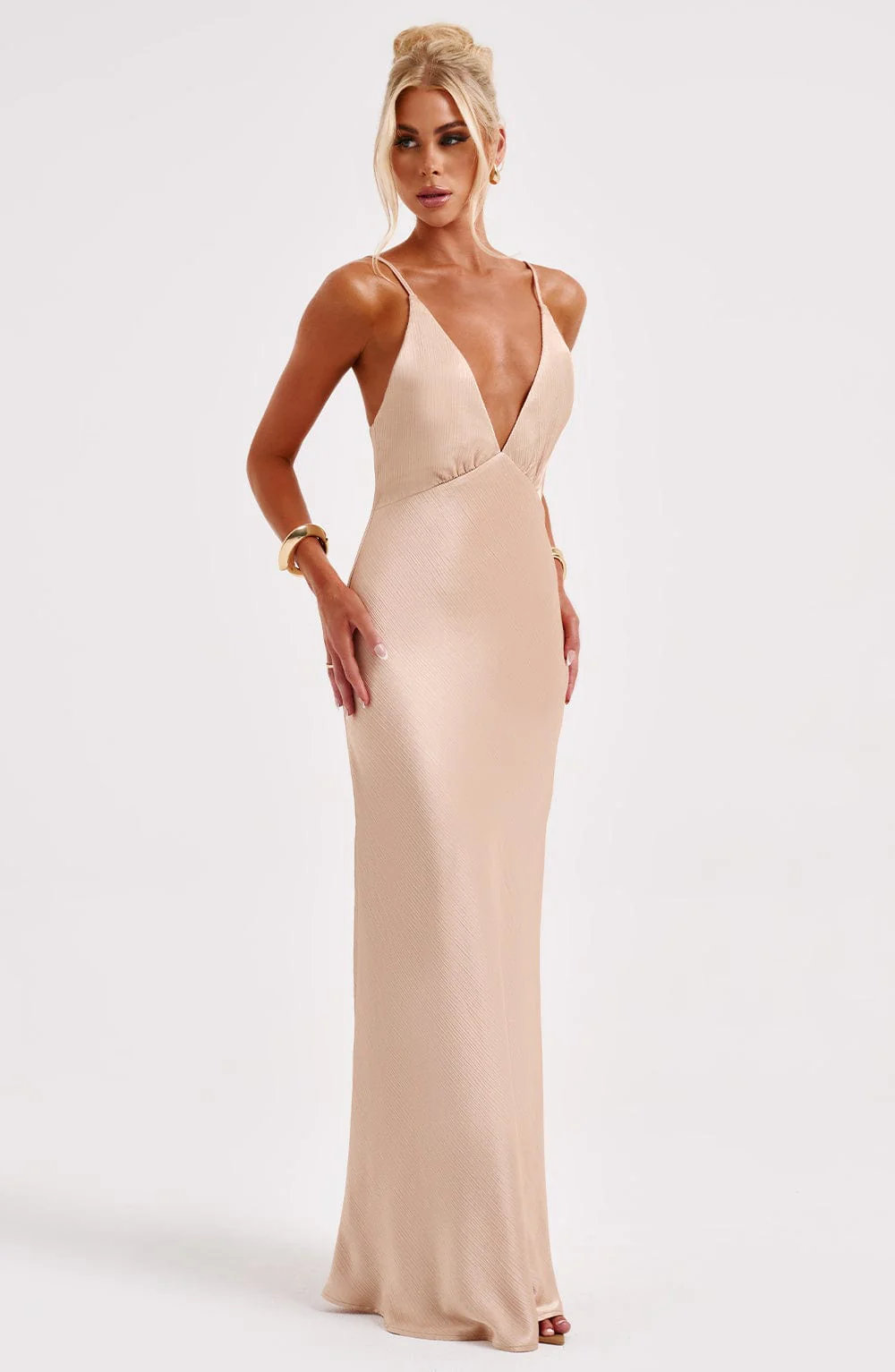 Anja Maxi Dress - Champagne - Image 6