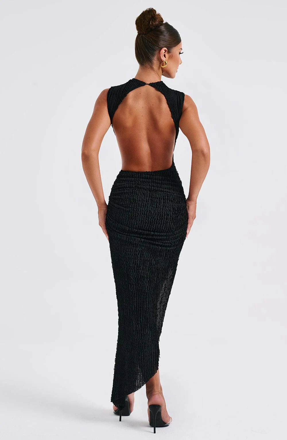 Aphrodite Midi Dress - Black - Image 12
