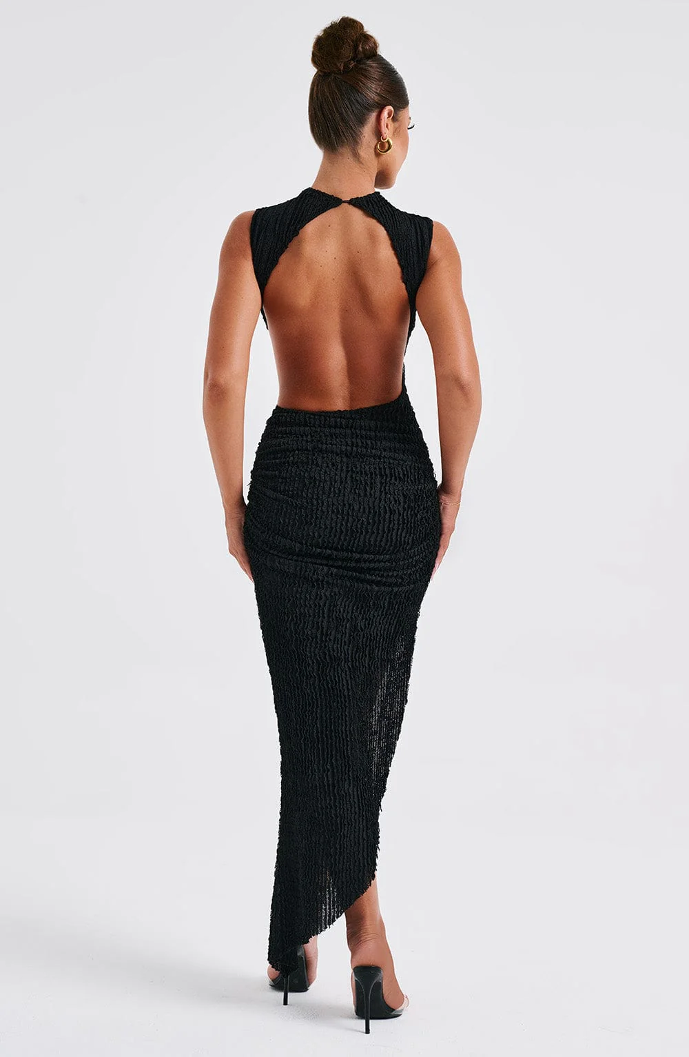 Aphrodite Midi Dress - Black - Image 4