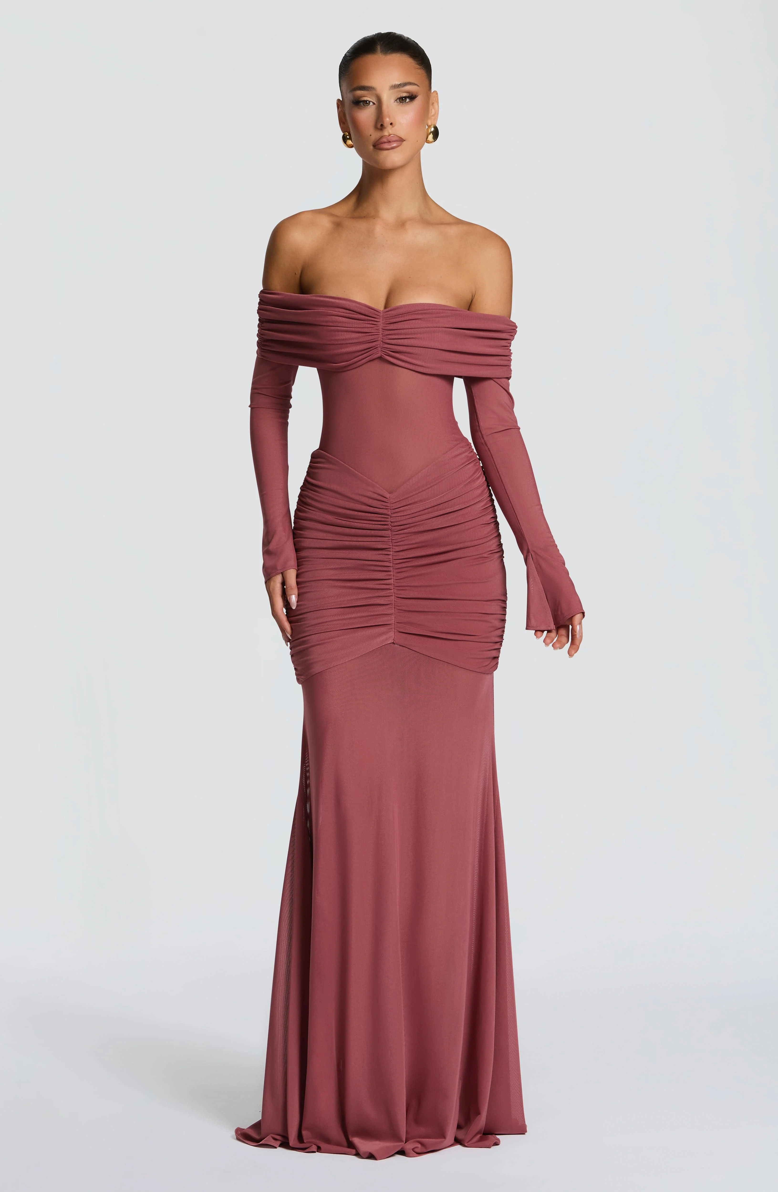 Arlena Maxi Dress - Rose Brown - Image 9