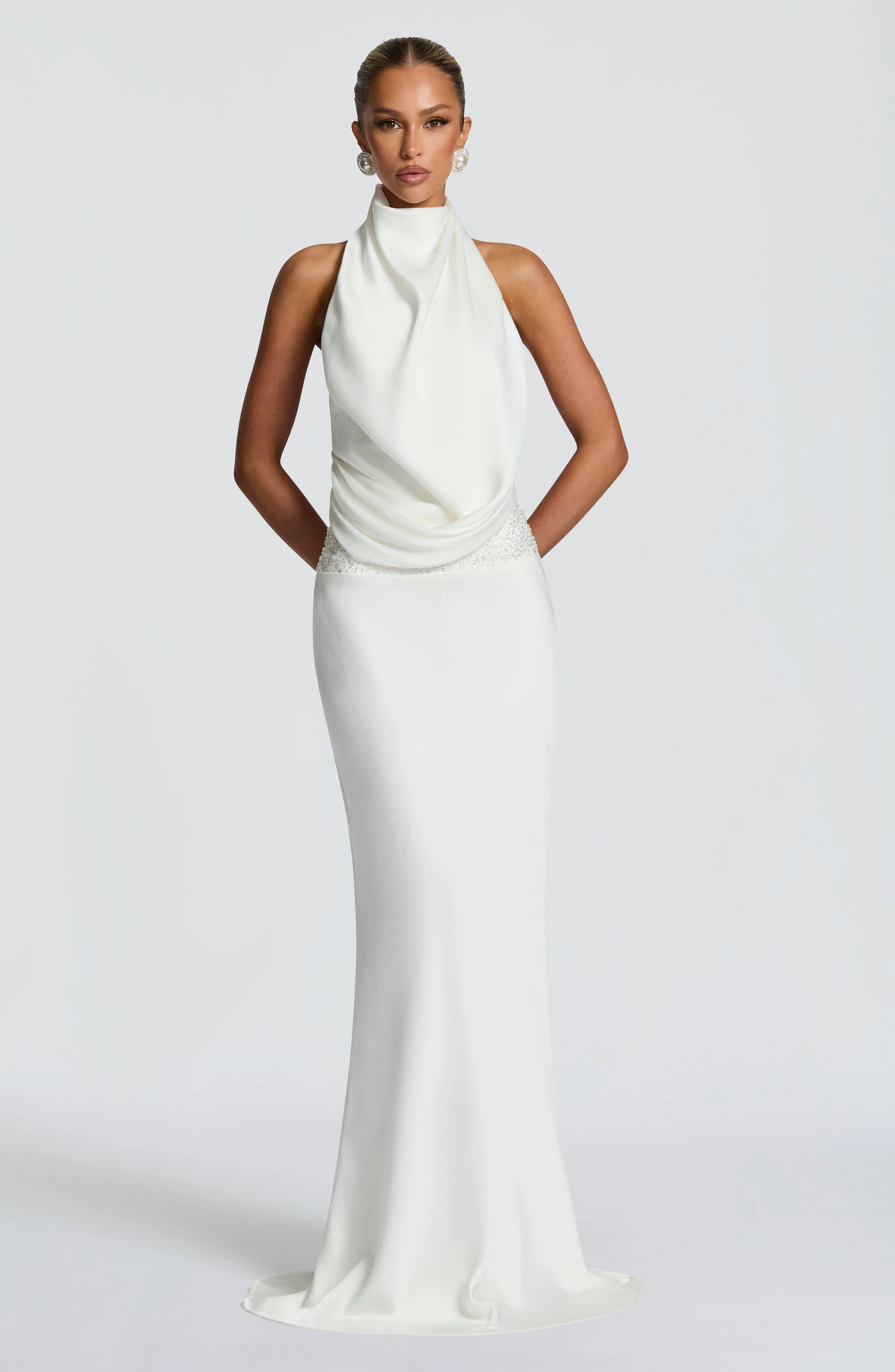 Armelle Maxi Dress - Ivory - Image 9