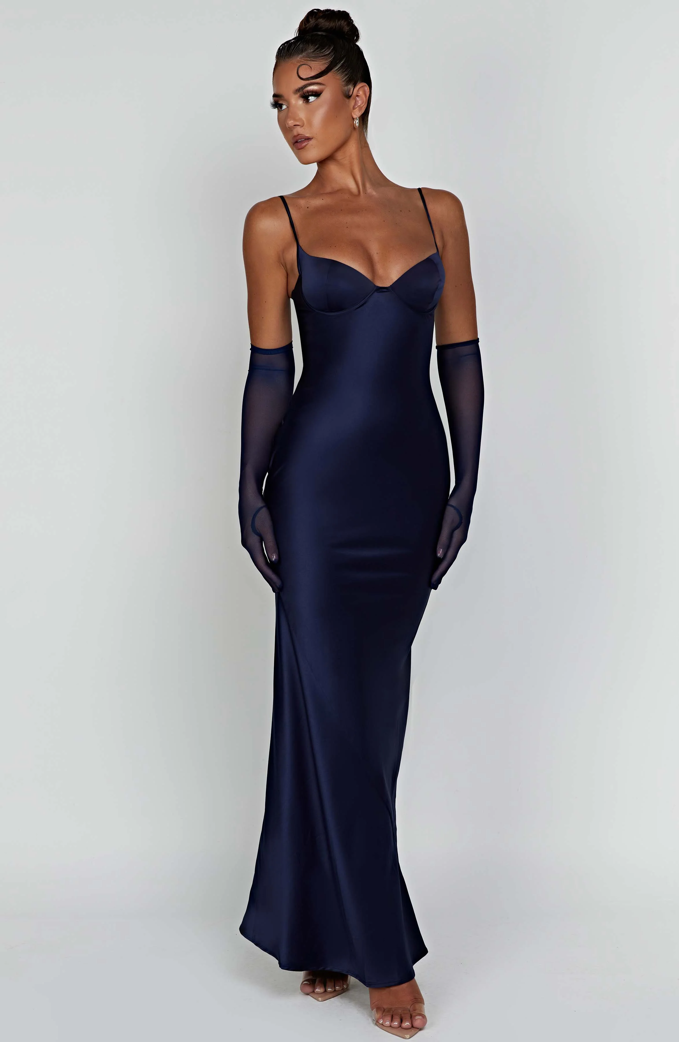 Athena Maxi Dress - Navy - Image 7