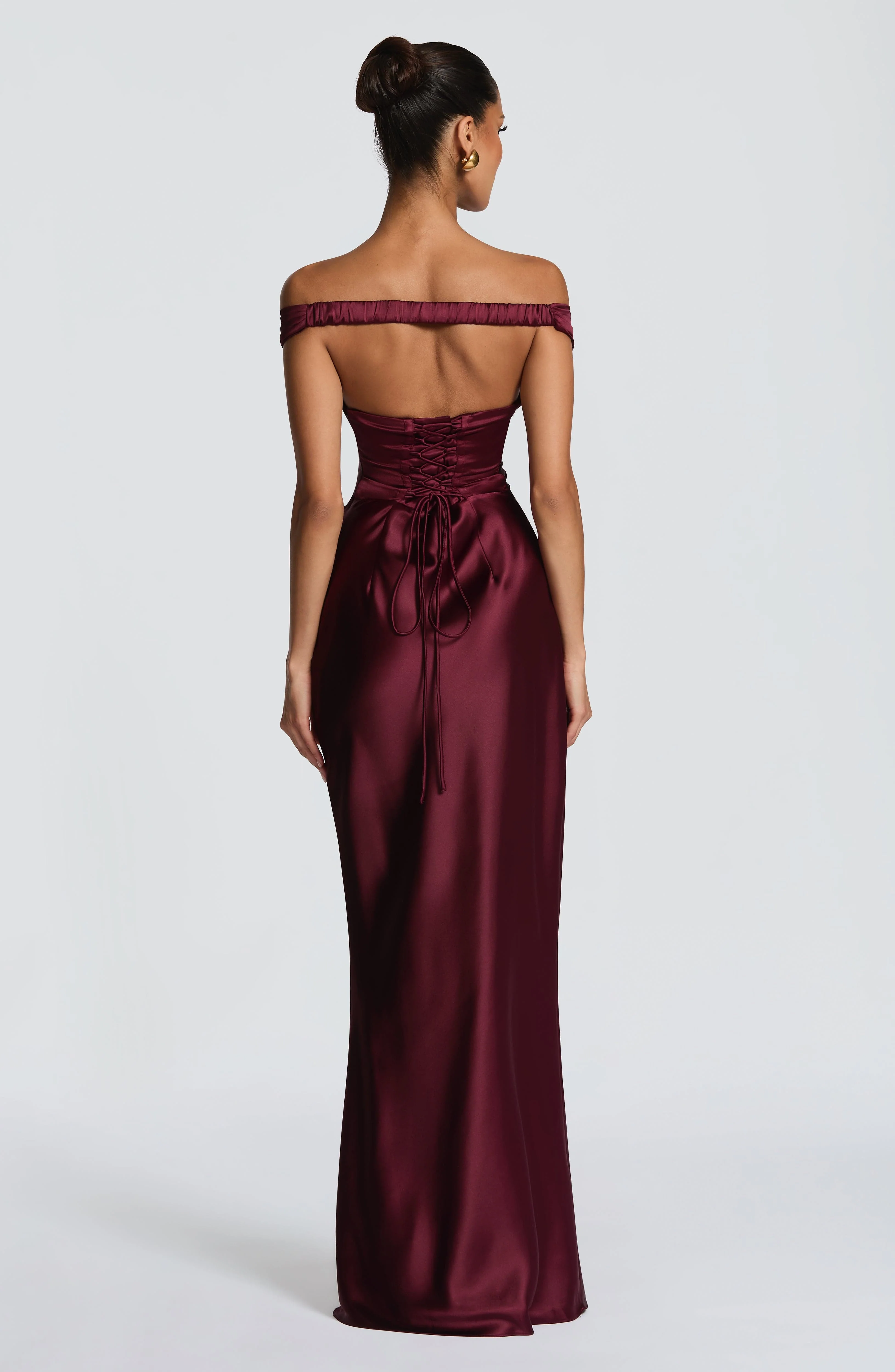 Aurelia Maxi Dress - Cherry Lacquer - Image 2