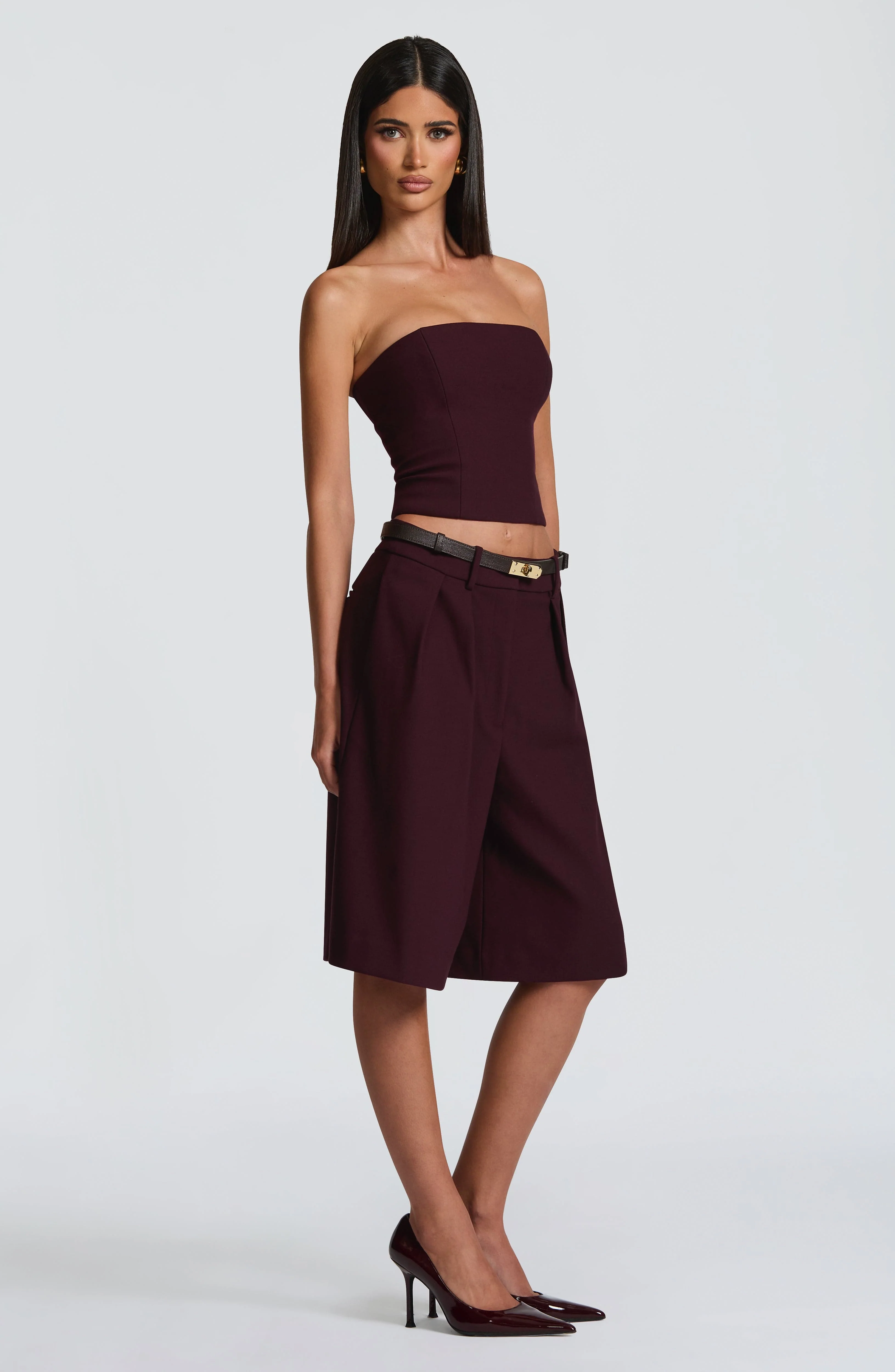 Ausra Bermuda Shorts - Plum - Image 9