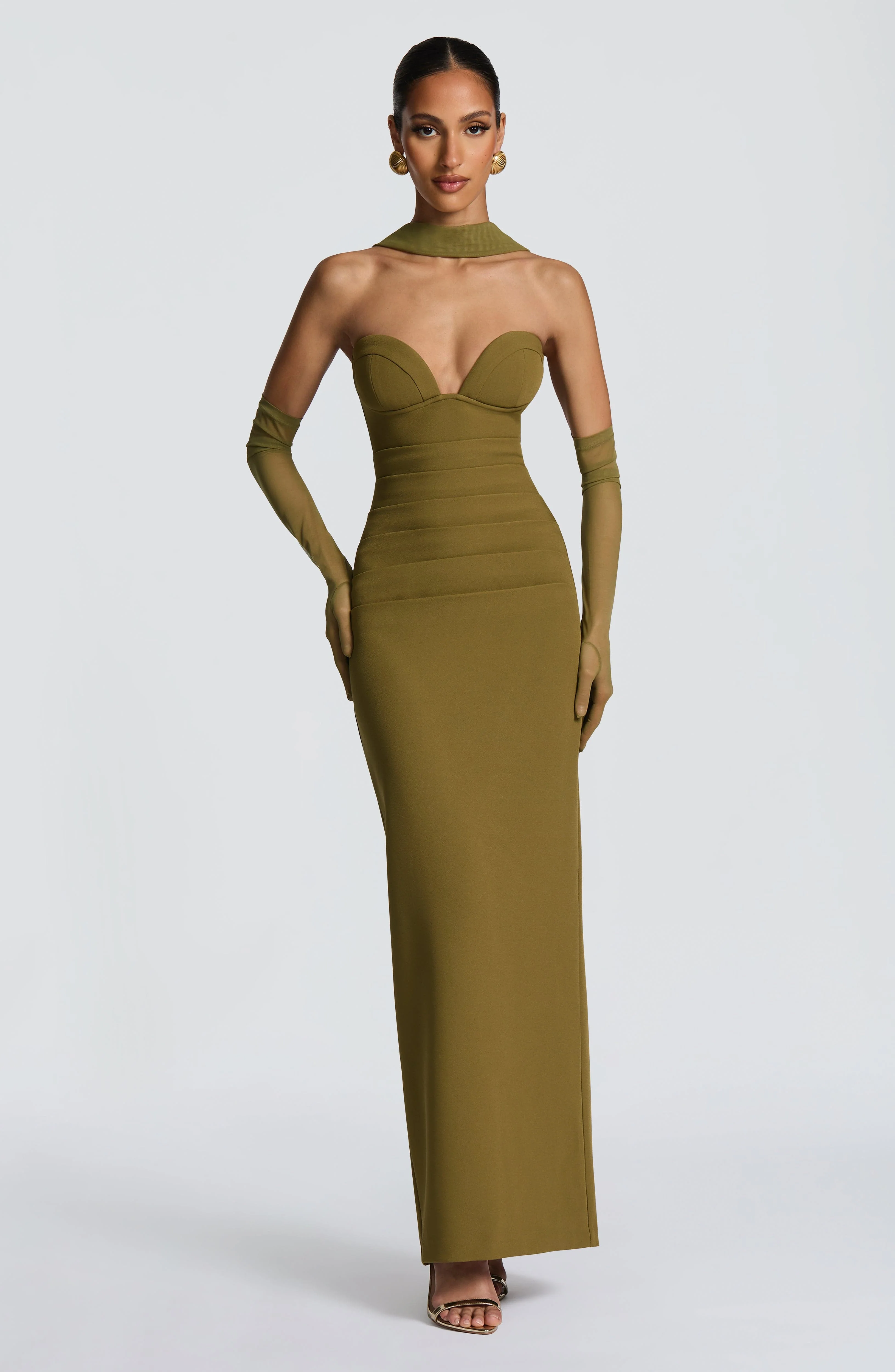 Ayla Scarf - Deep Olive - Image 4