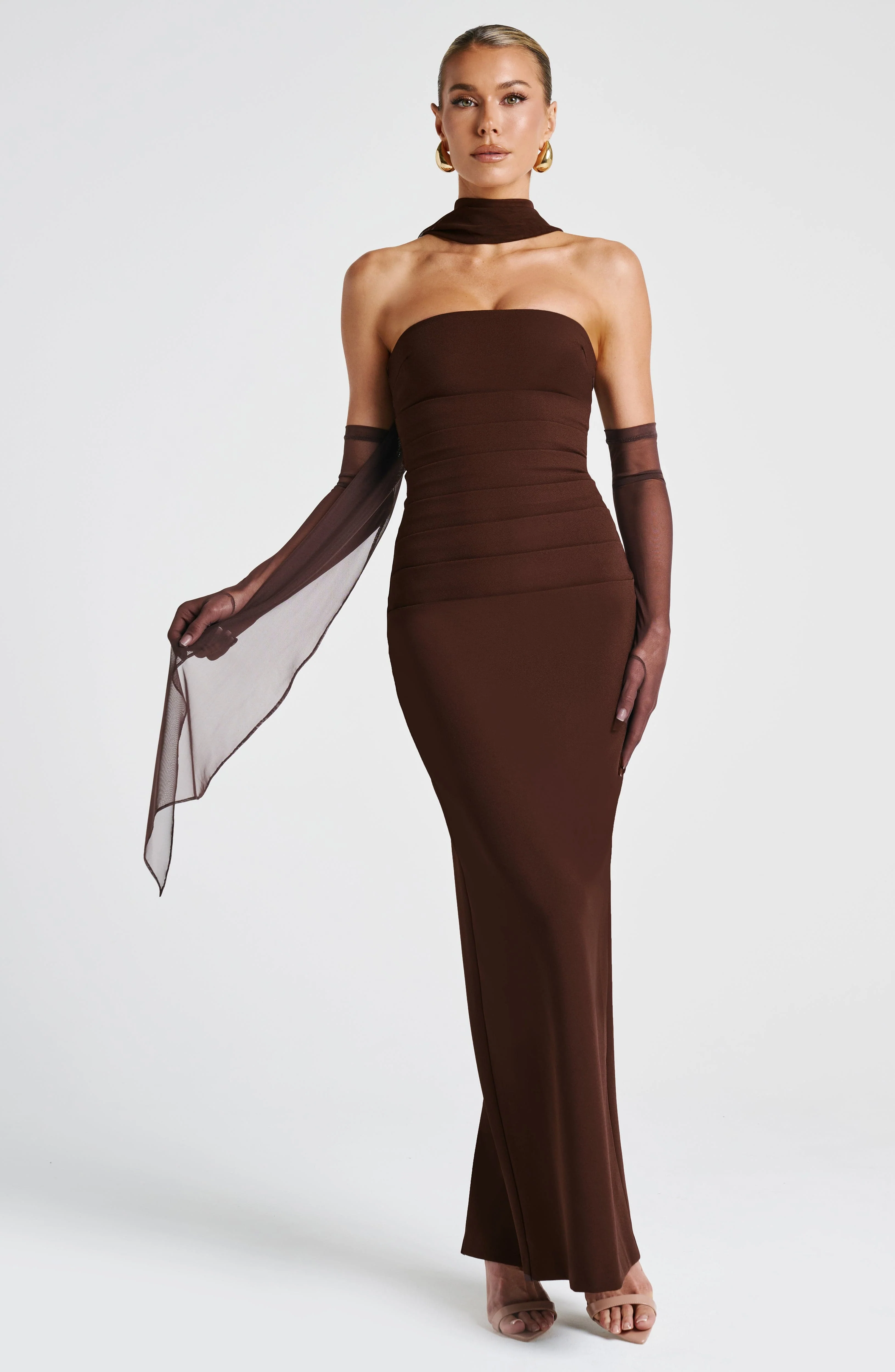 Ayla Scarf - Plum Brown - Image 6