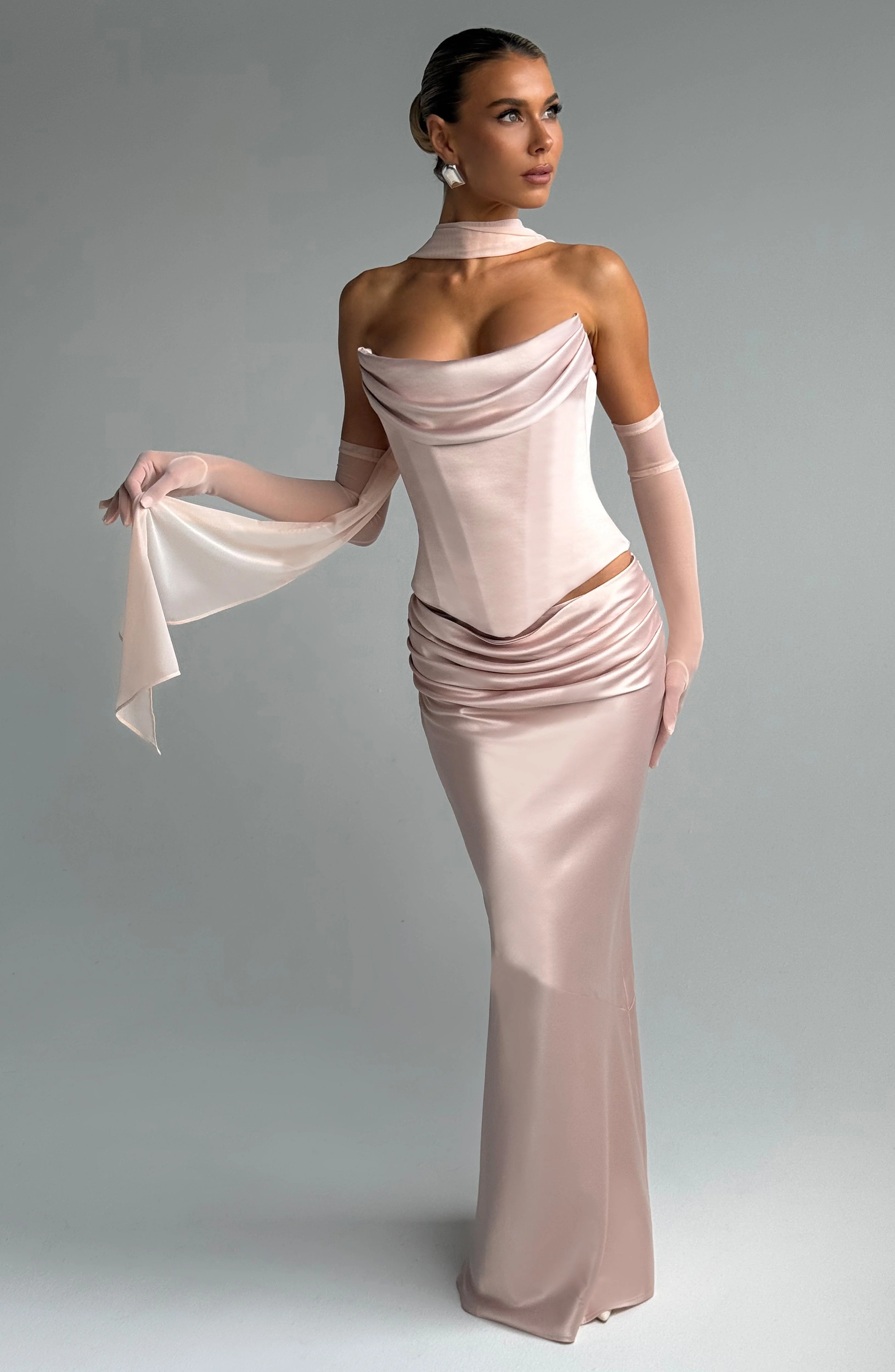 Ayla Scarf - Soft Peach - Image 8