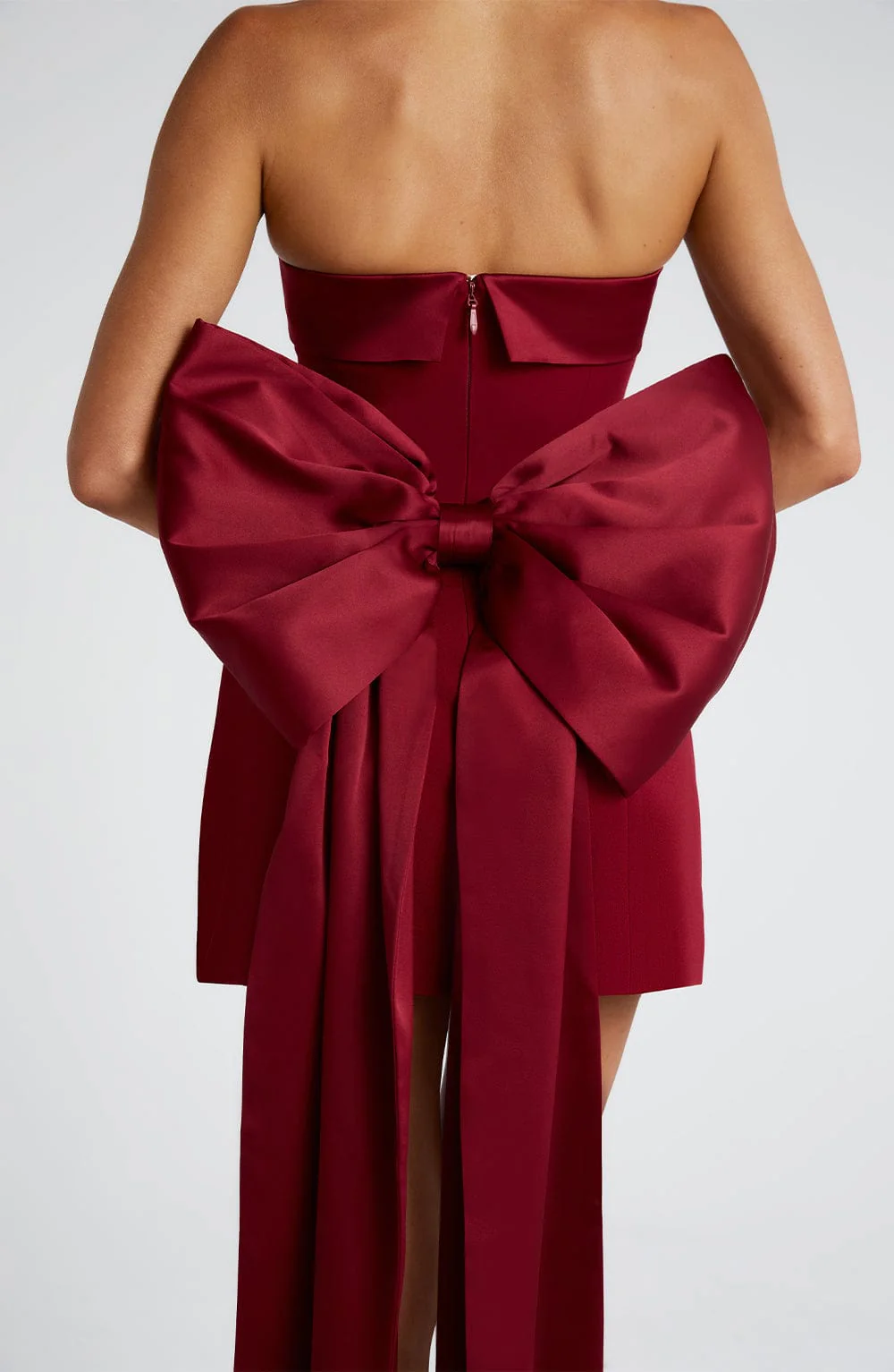 Barbara Mini Dress - Wine - Image 8