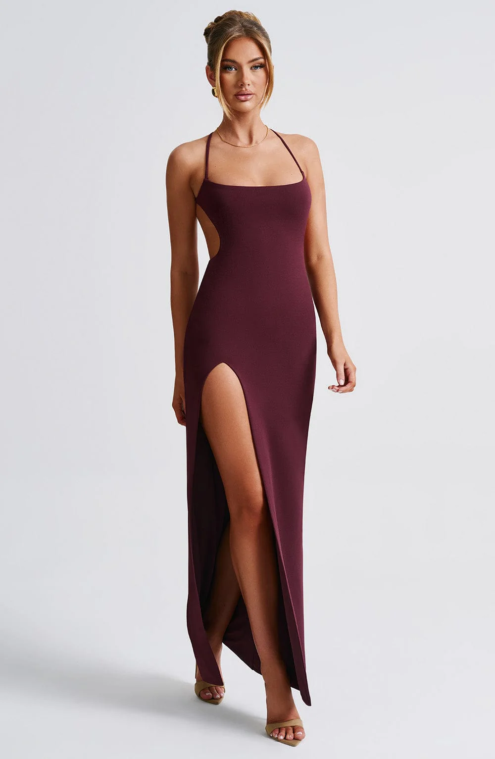 Beatrix Maxi Dress - Cherry Lacquer - Image 6