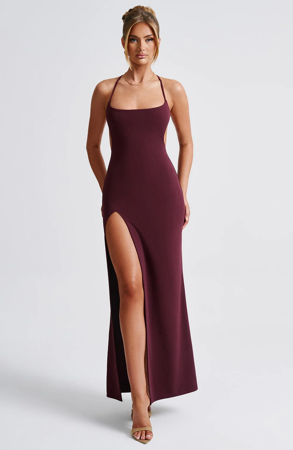 Beatrix Maxi Dress - Cherry Lacquer - Image 9