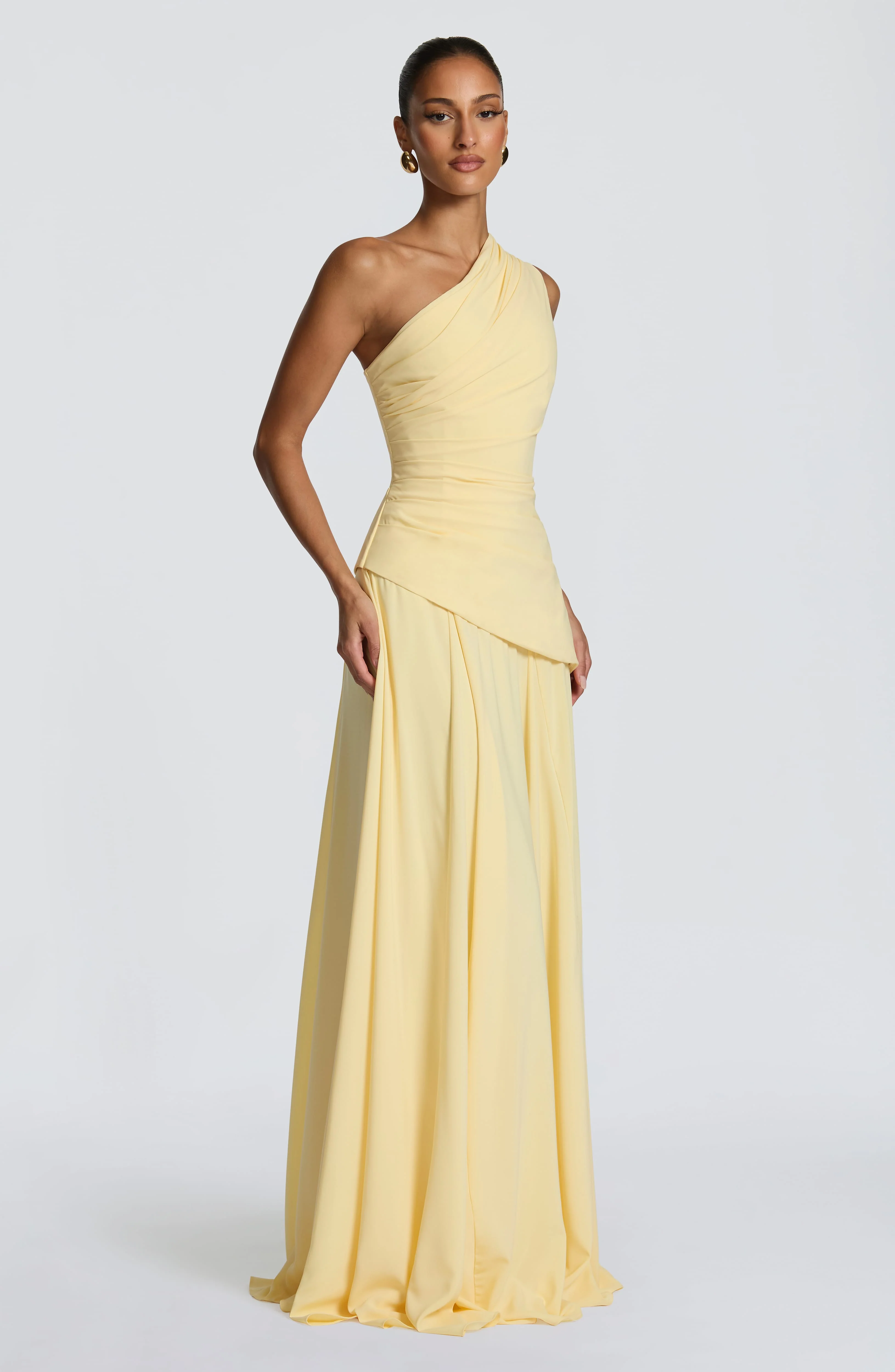 Bianca Maxi Dress - Lemon - Image 4