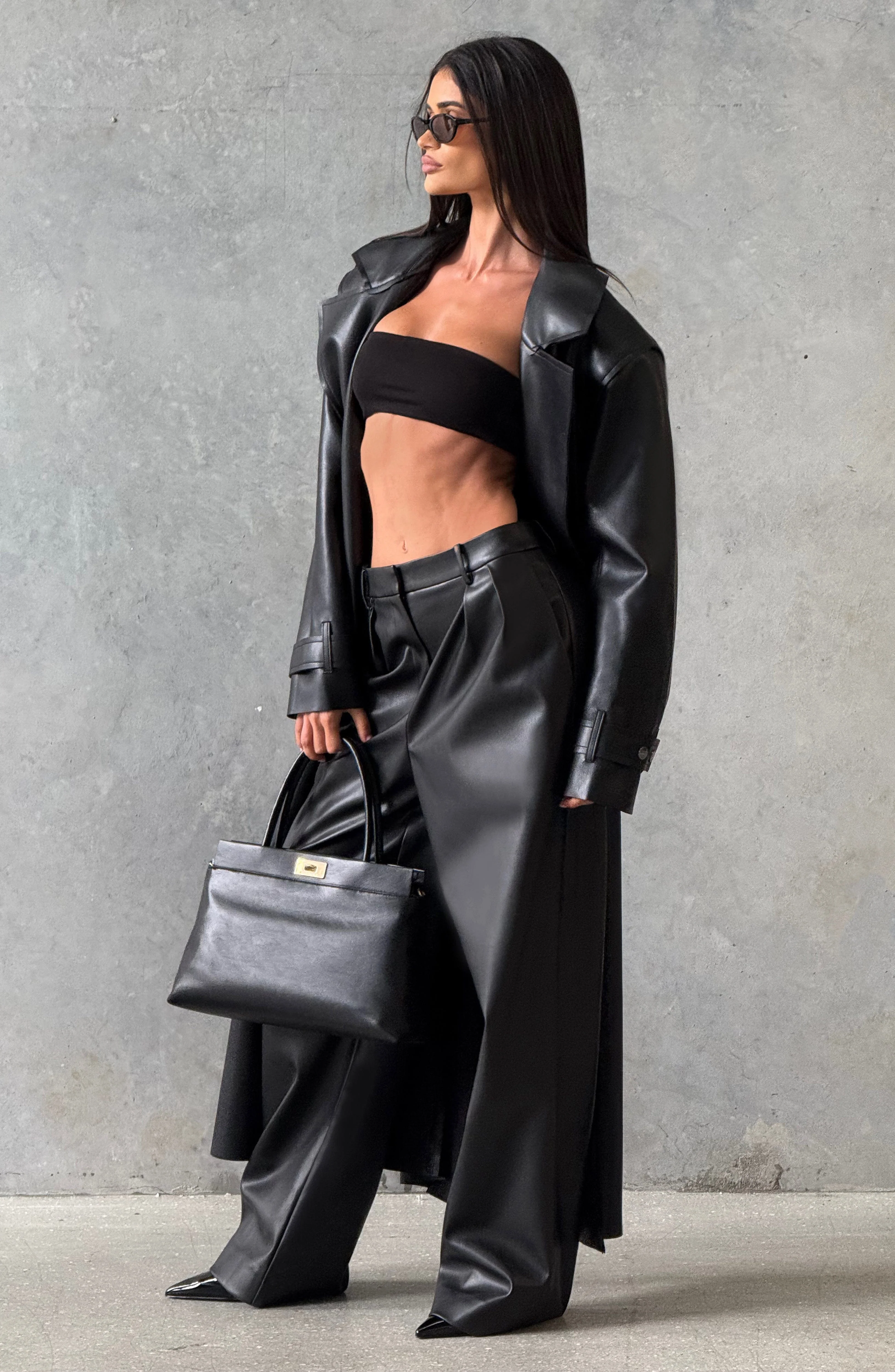 Bridget Trench Coat - Black - Image 3