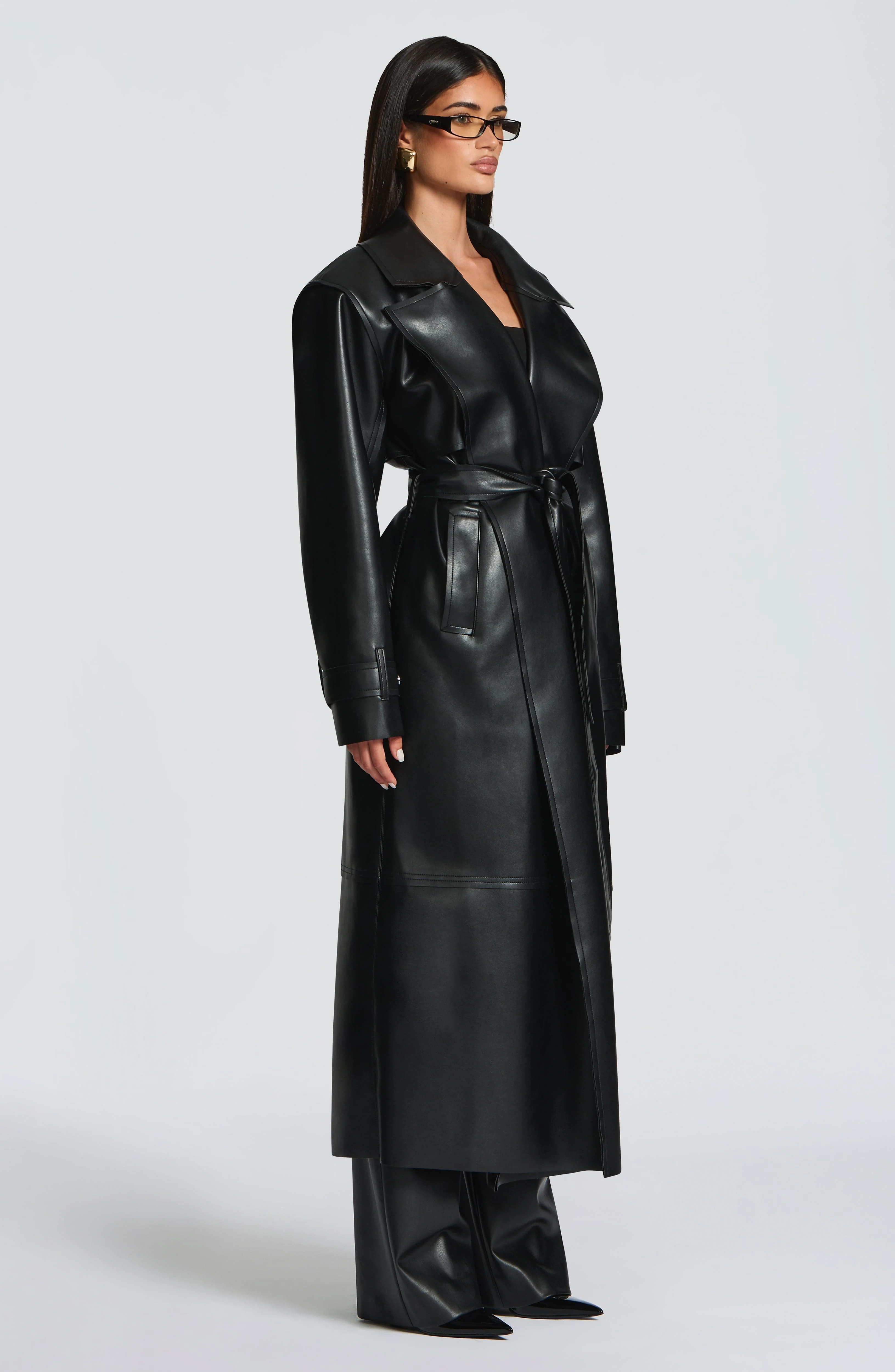 Bridget Trench Coat - Black - Image 6