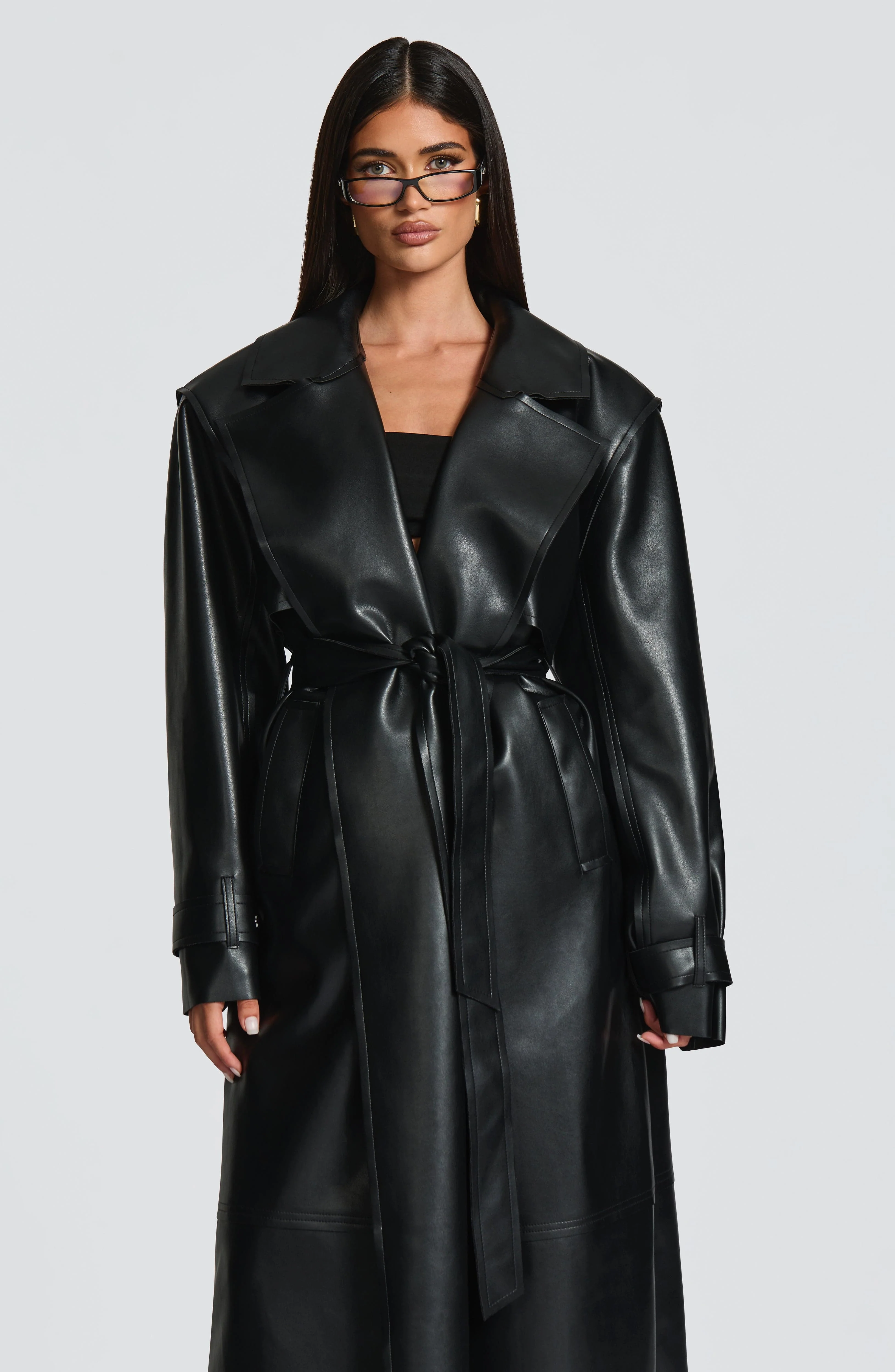 Bridget Trench Coat - Black - Image 7
