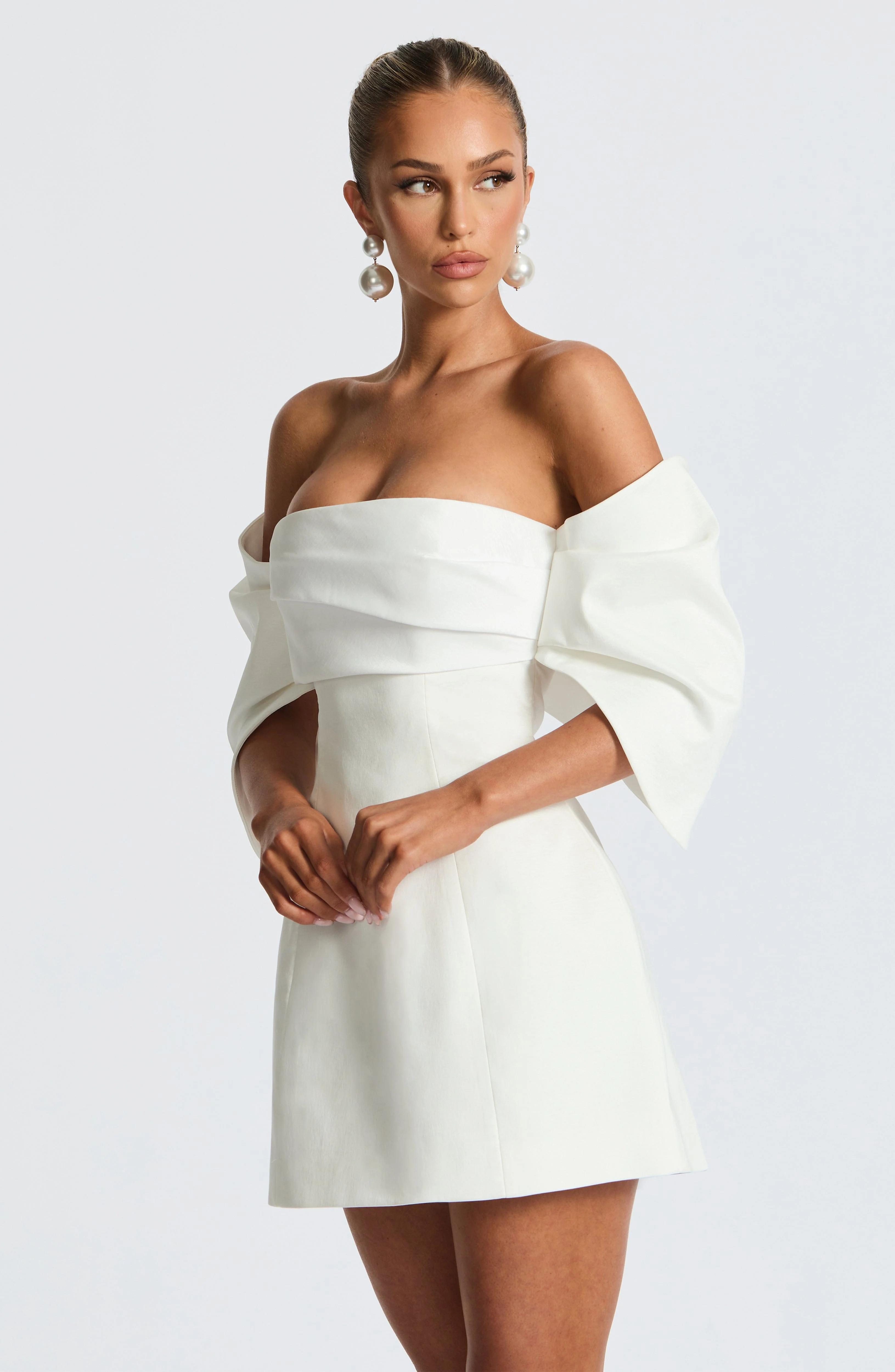 Briella Mini Dress - Ivory - Image 8