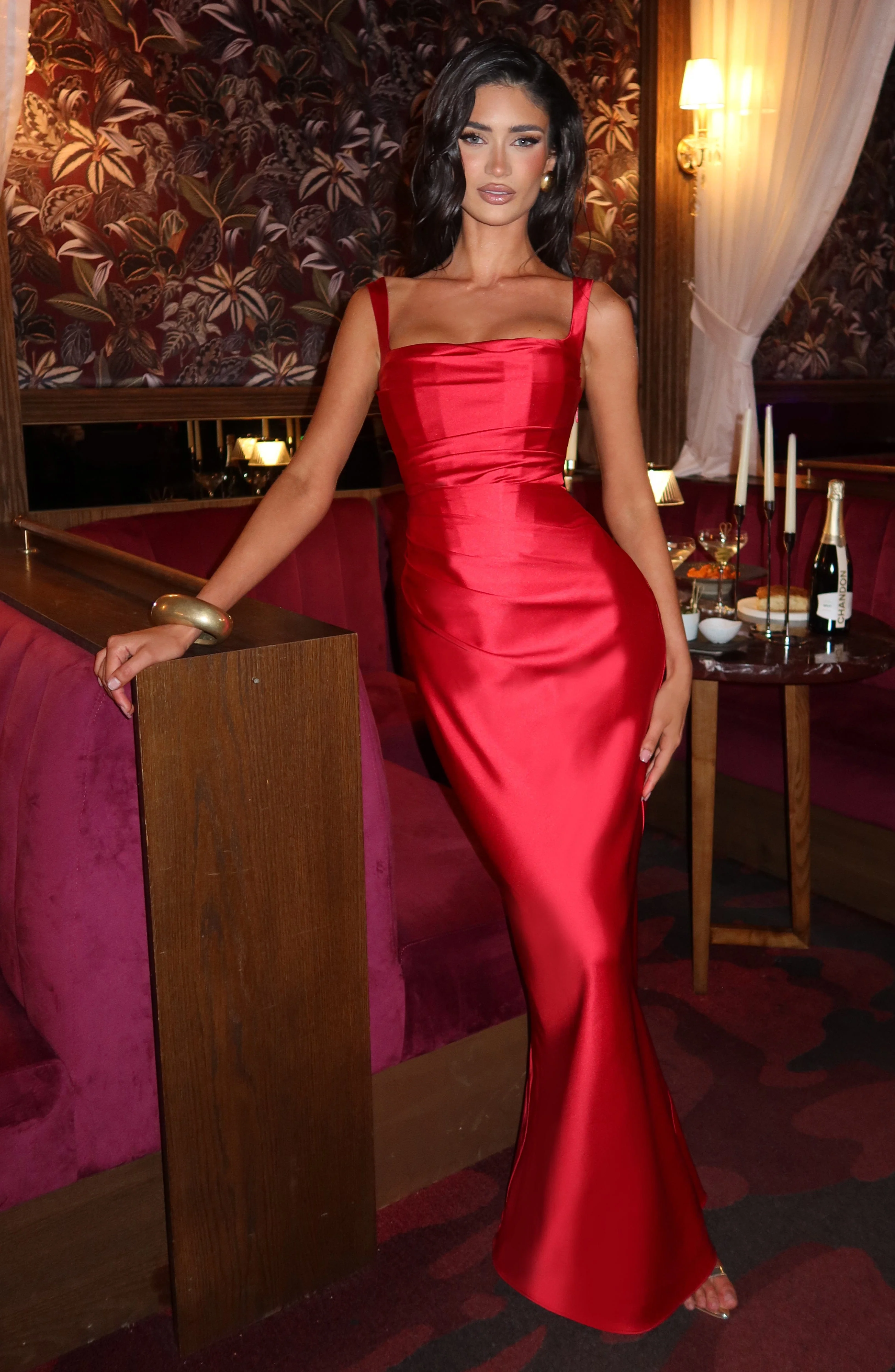 Calanthe Maxi Dress - Red - Image 2