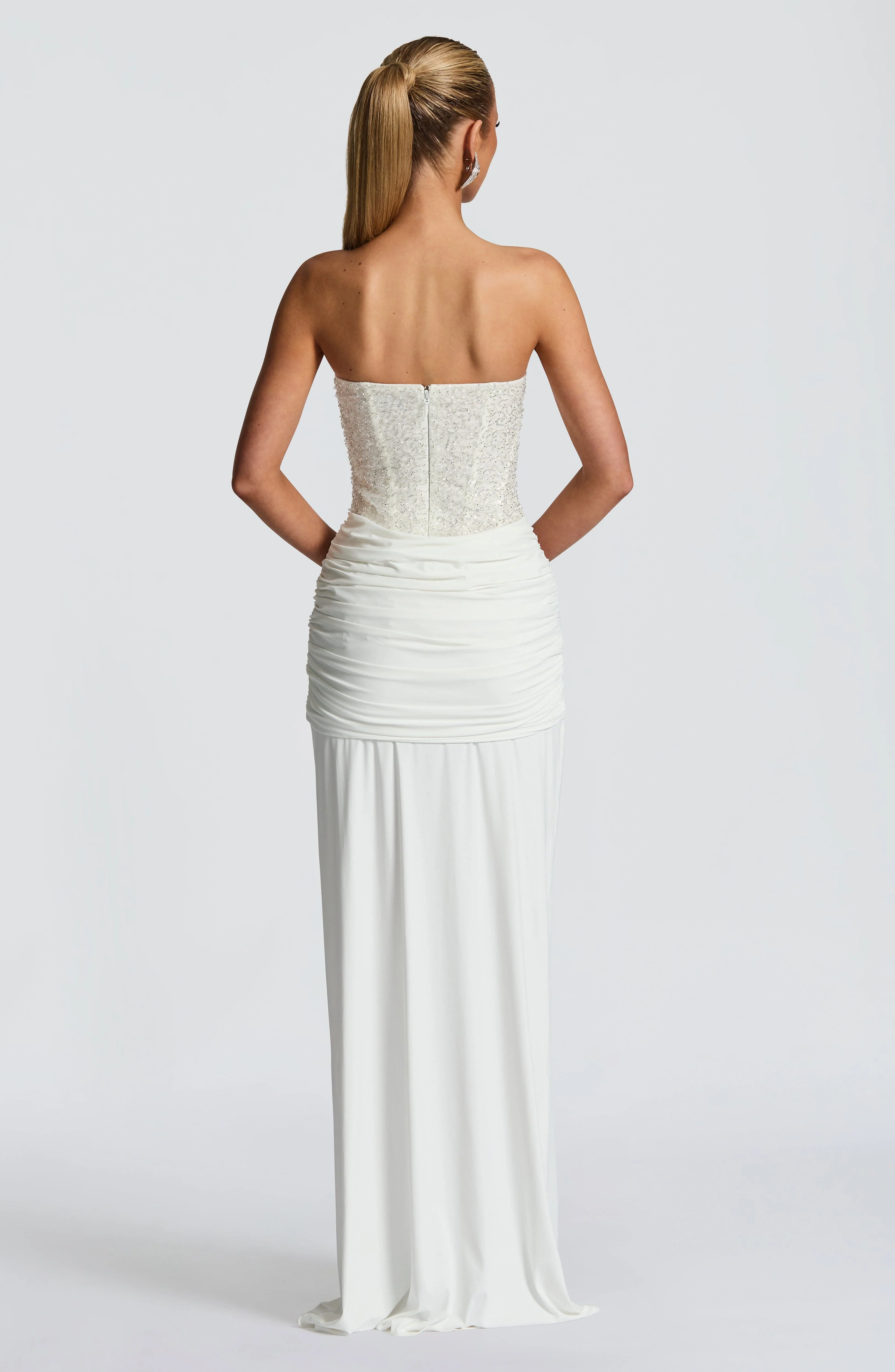 Carina Maxi Dress - Ivory - Image 10
