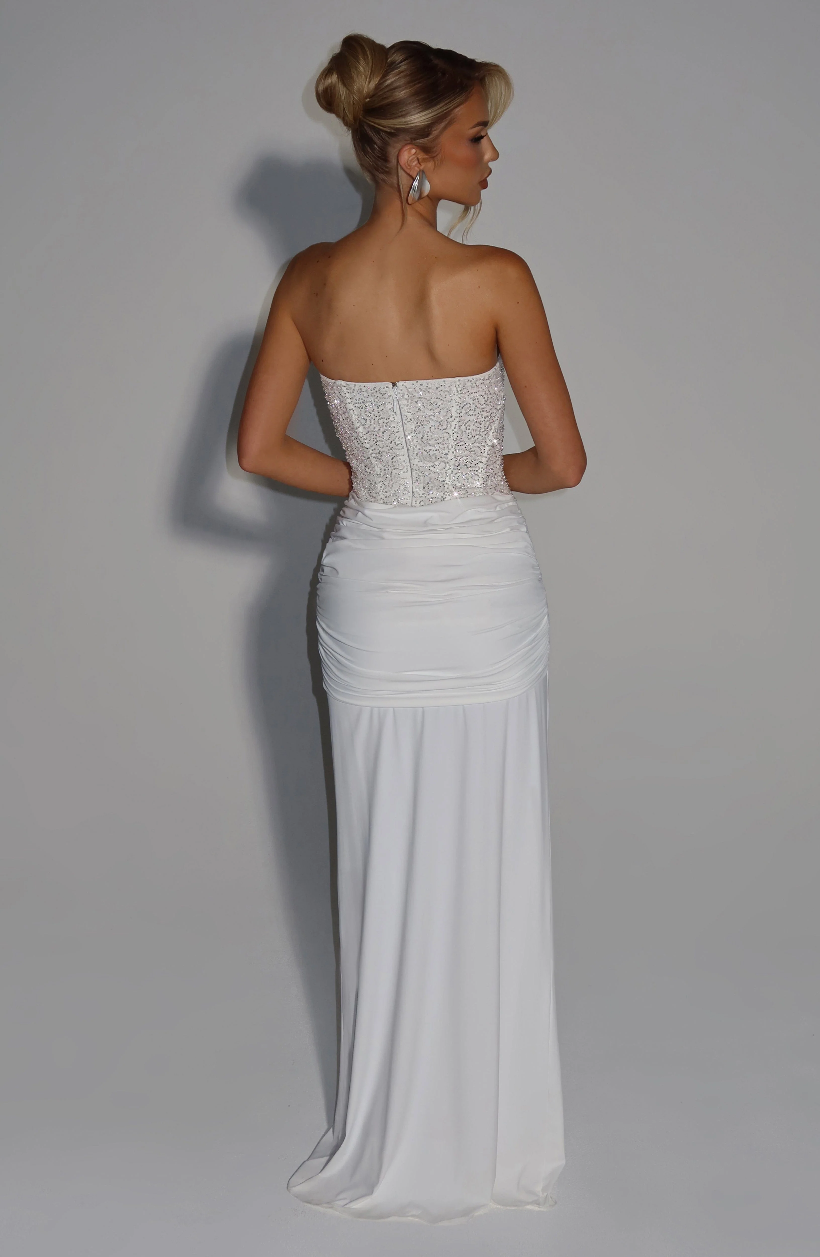Carina Maxi Dress - Ivory - Image 6