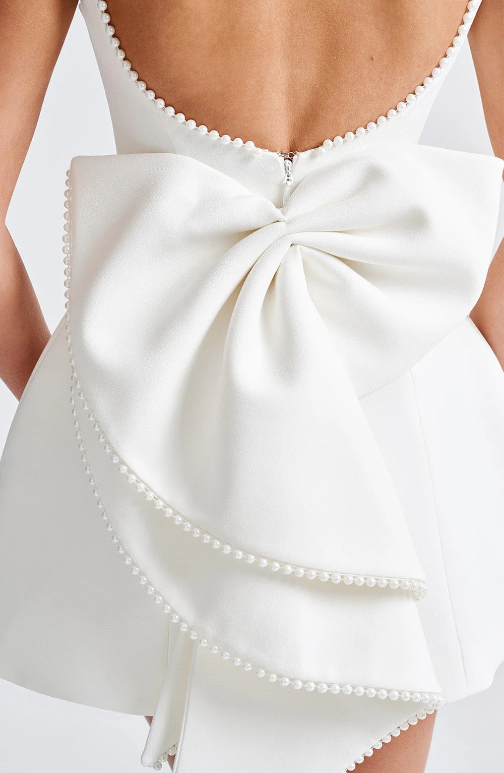 Carrie Mini Dress - Ivory - Image 12