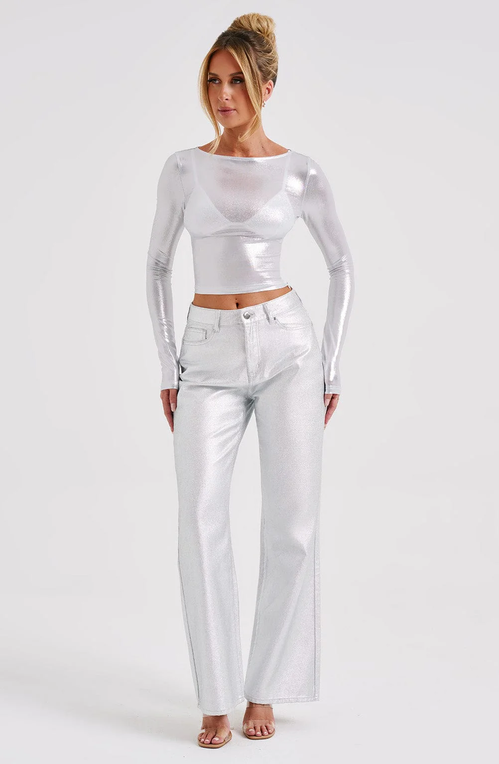 Cassidy Pant - Silver - Image 8