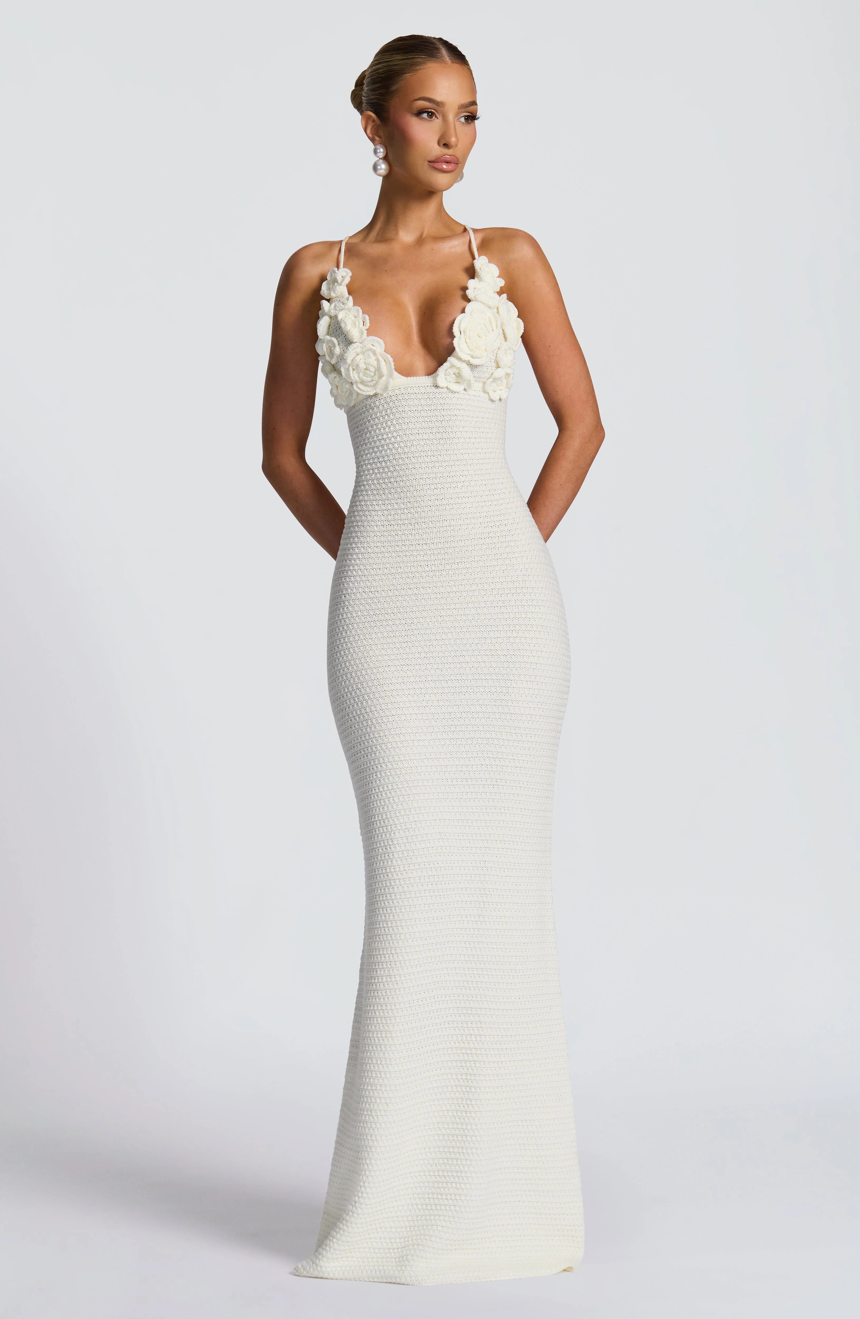 Celaena Maxi Dress - Ivory - Image 9