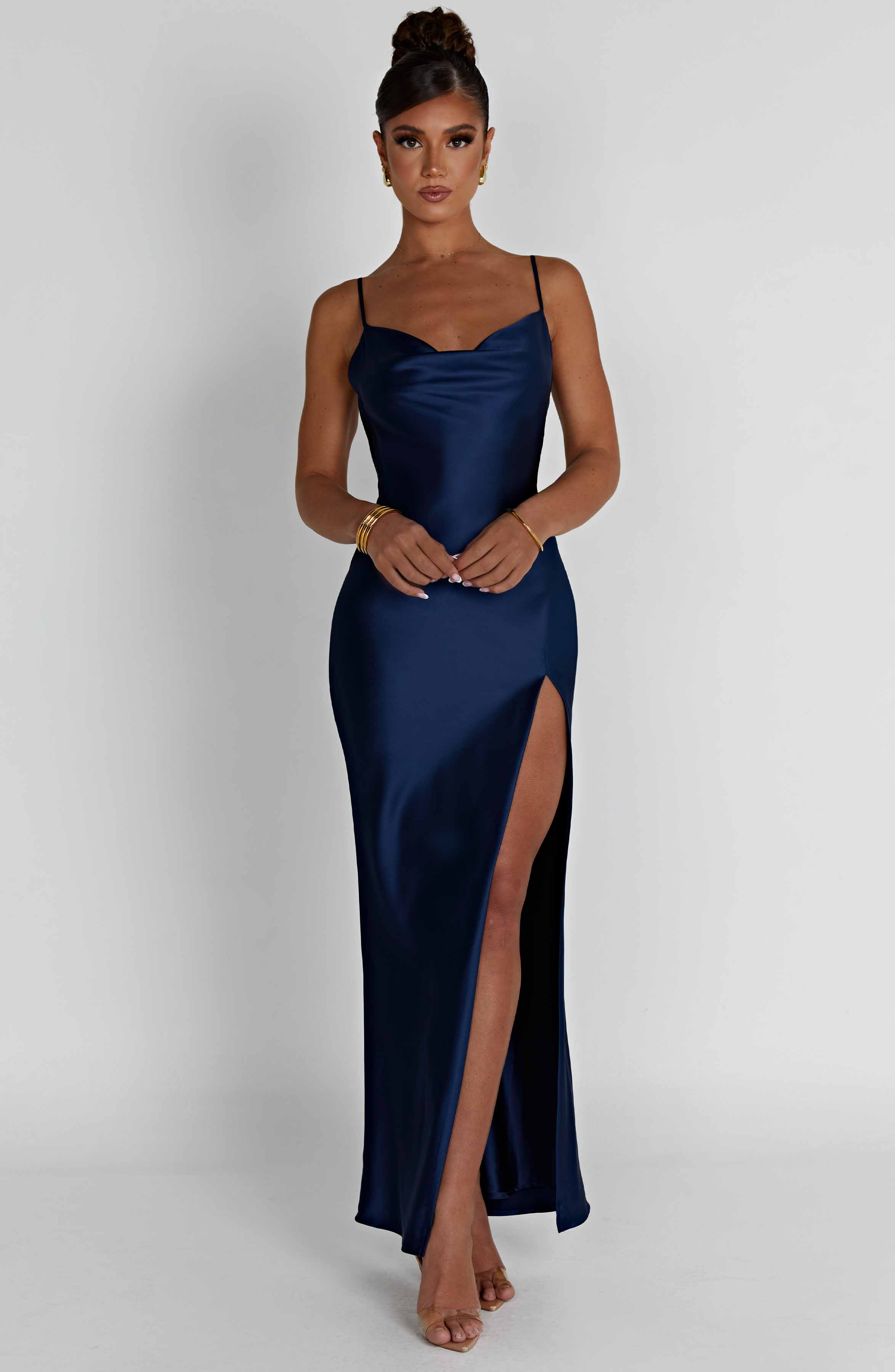 Celestina Maxi Dress - Navy - Image 5