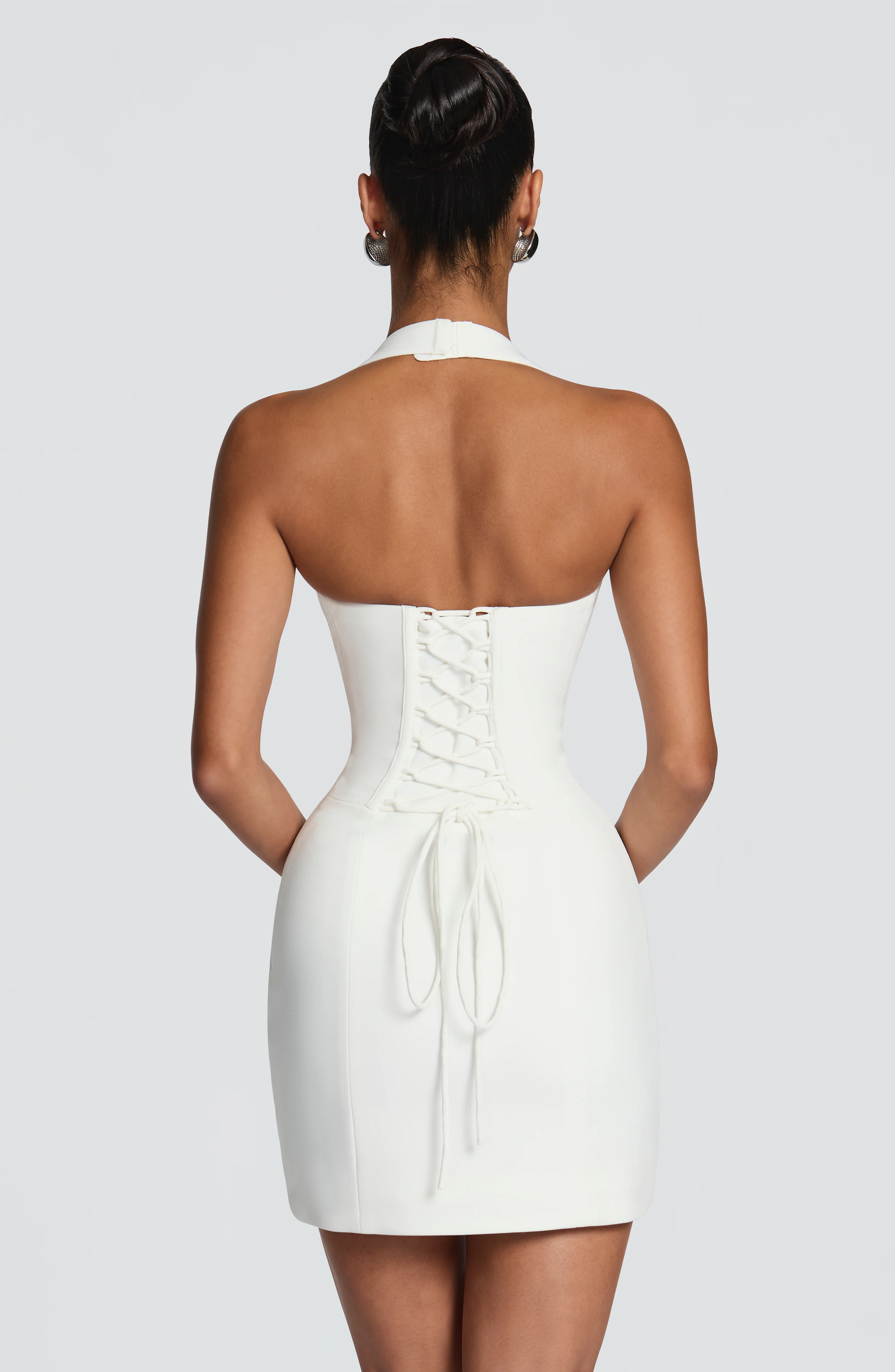 Charlotte Mini Dress - Ivory - Image 2