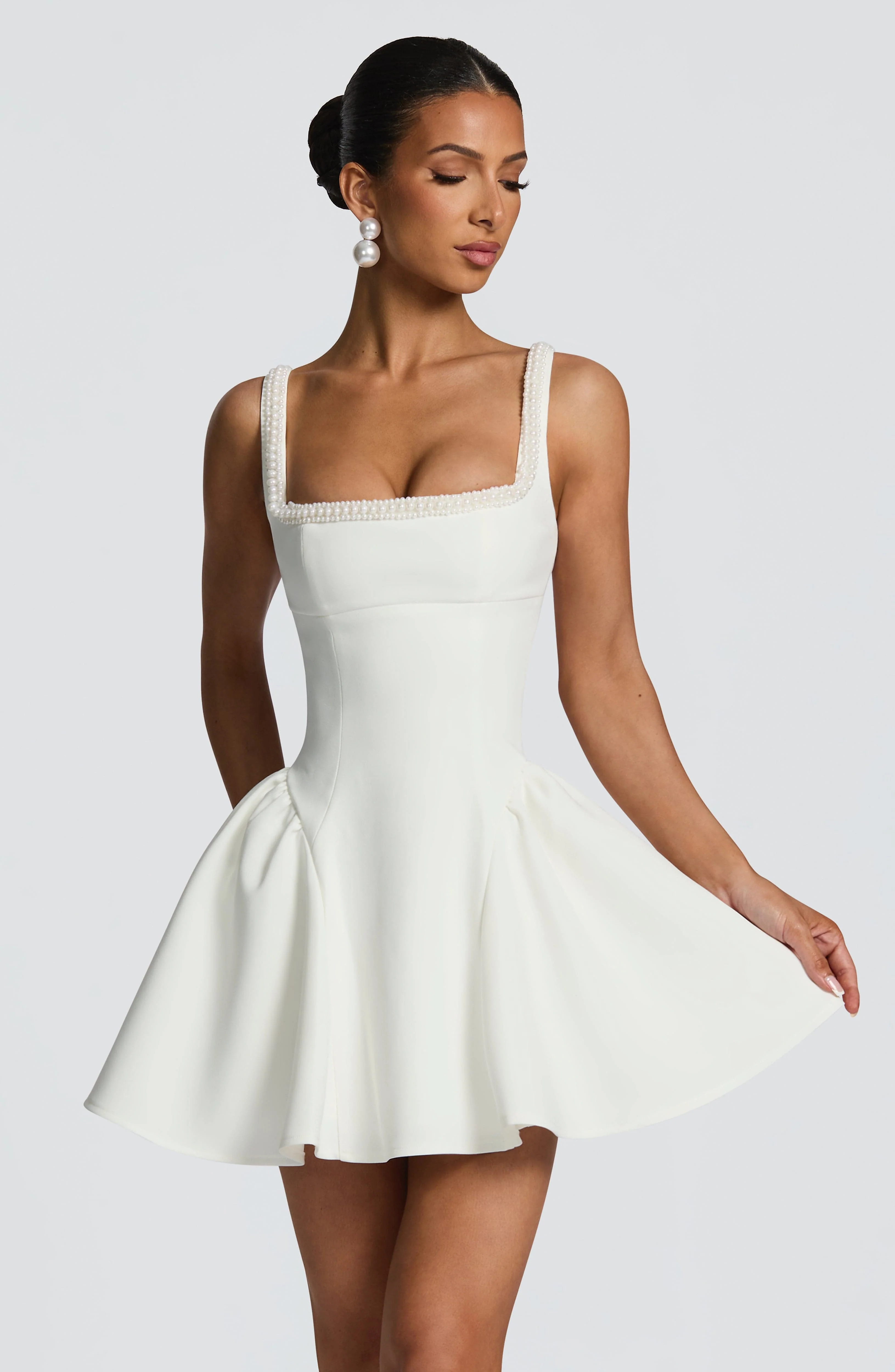 Christie Mini Dress - Ivory - Image 6