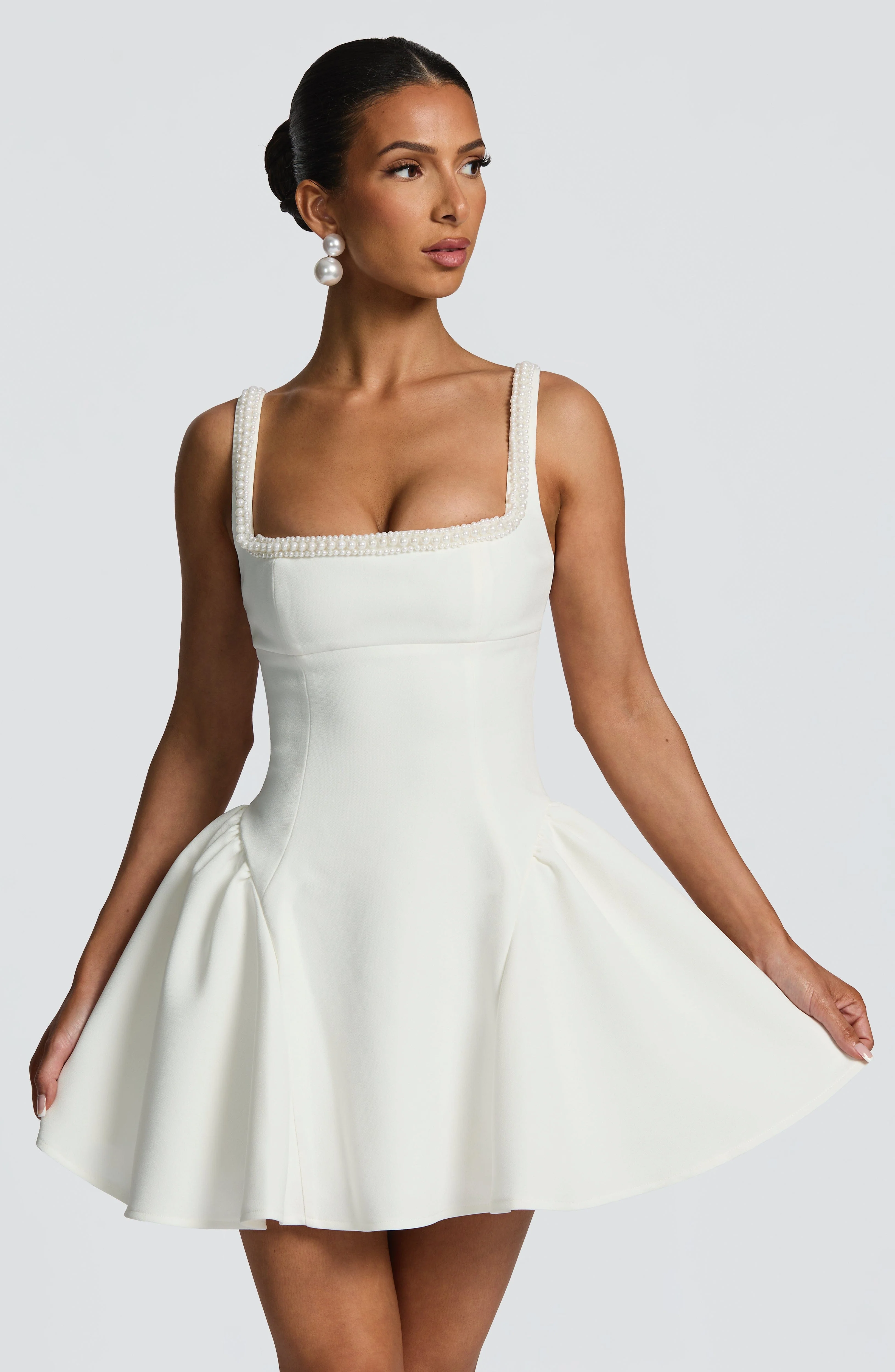 Christie Mini Dress - Ivory - Image 9