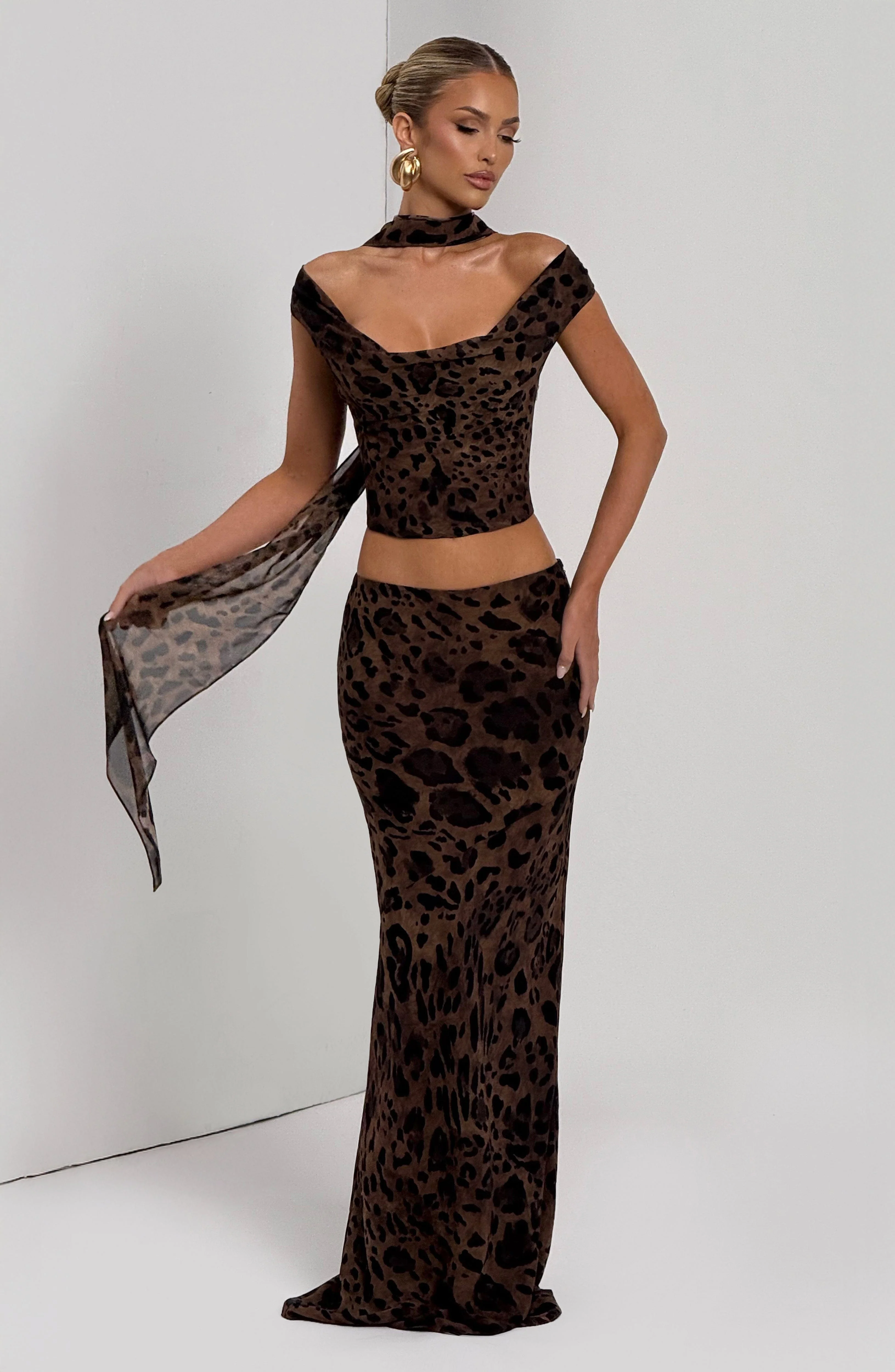 Chrysoula Maxi Skirt - Leopard Print - Image 6