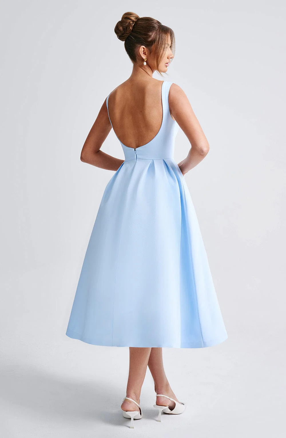Clarabella Midi Dress - Blue - Image 10