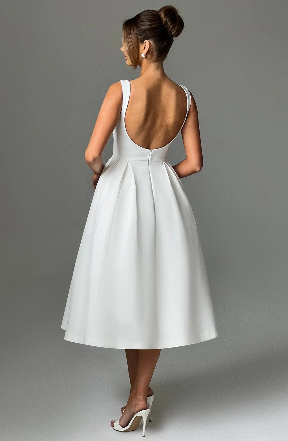 Clarabella Midi Dress - Ivory - Image 5