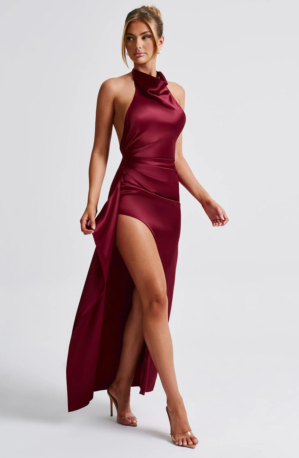 Colette Maxi Dress - Burgundy - Image 5