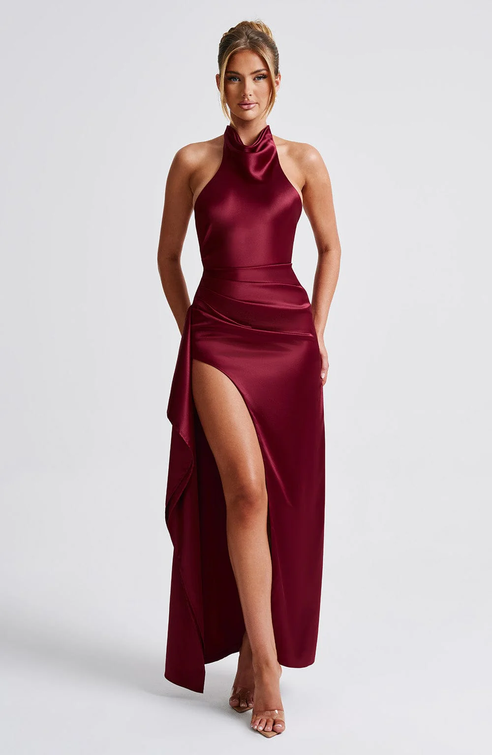 Colette Maxi Dress - Burgundy - Image 7