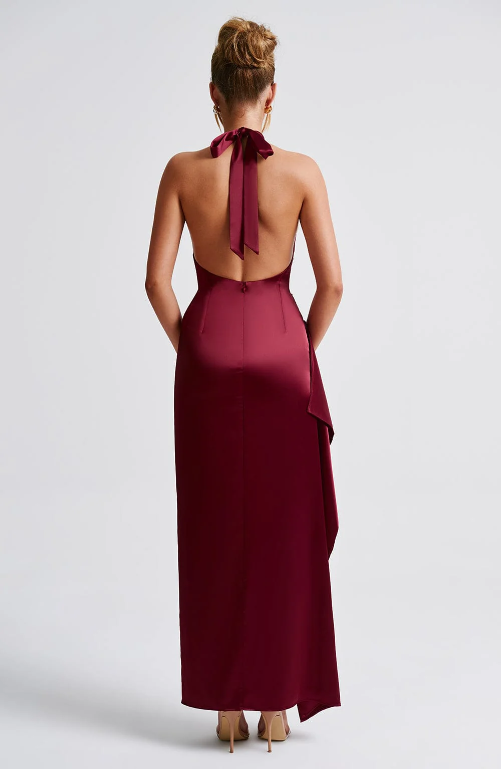 Colette Maxi Dress - Burgundy - Image 8