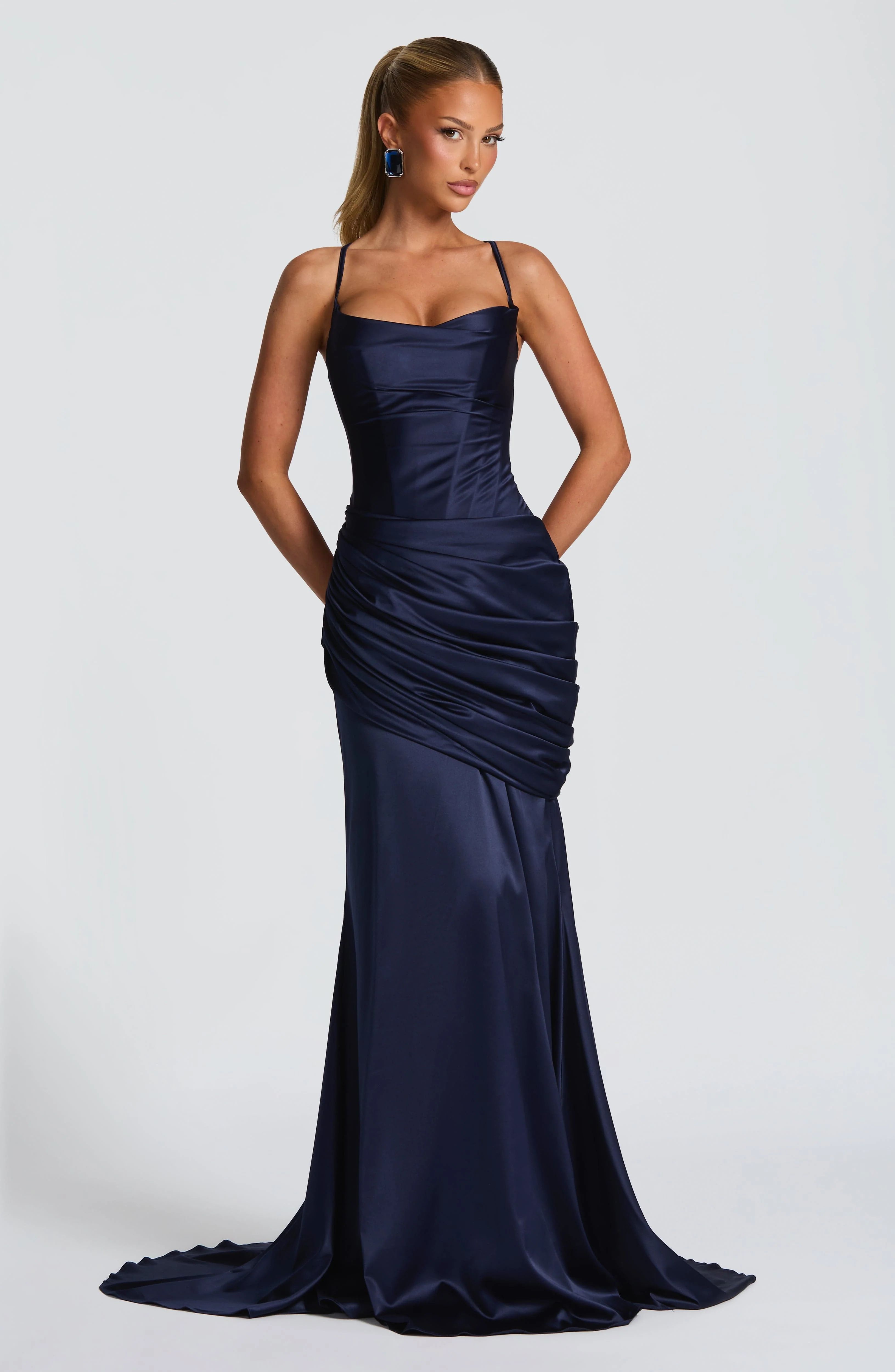 Connie Gown - Navy - Image 4